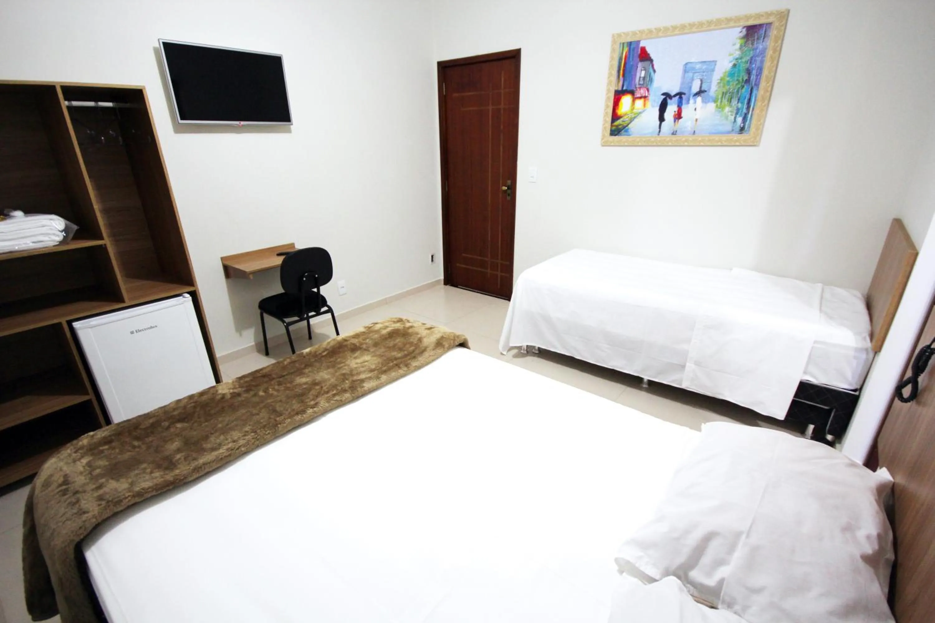 Bed in Pousada Esmeralda Olímpia