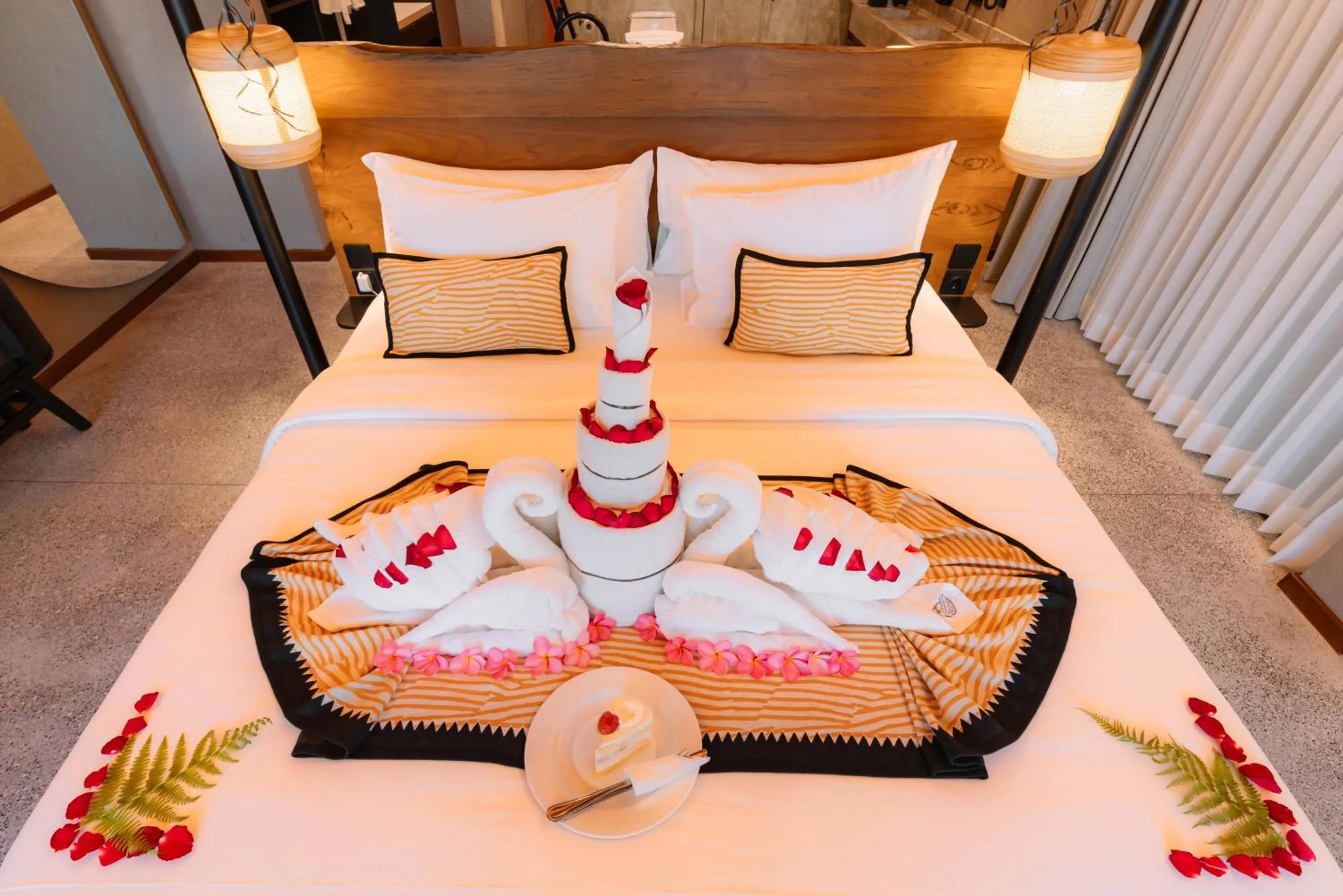 Decorative detail, Bed in The Kemilau Ubud