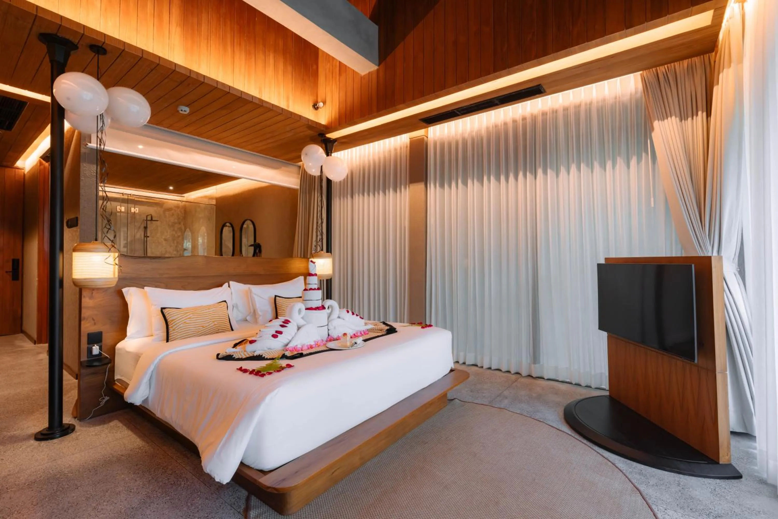 Decorative detail, Bed in The Kemilau Ubud