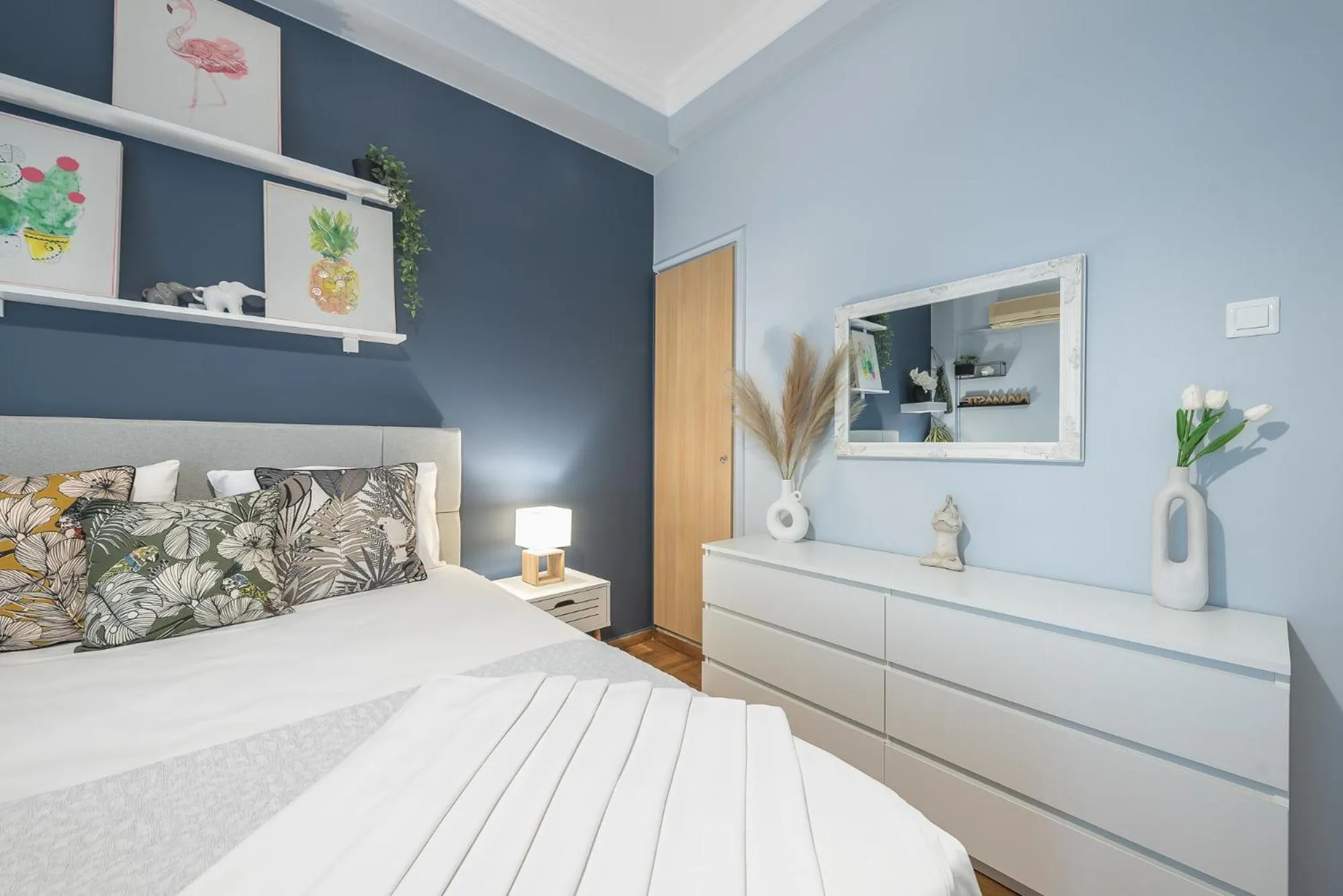 Bed in City Nest Apartment by Cloudkeys