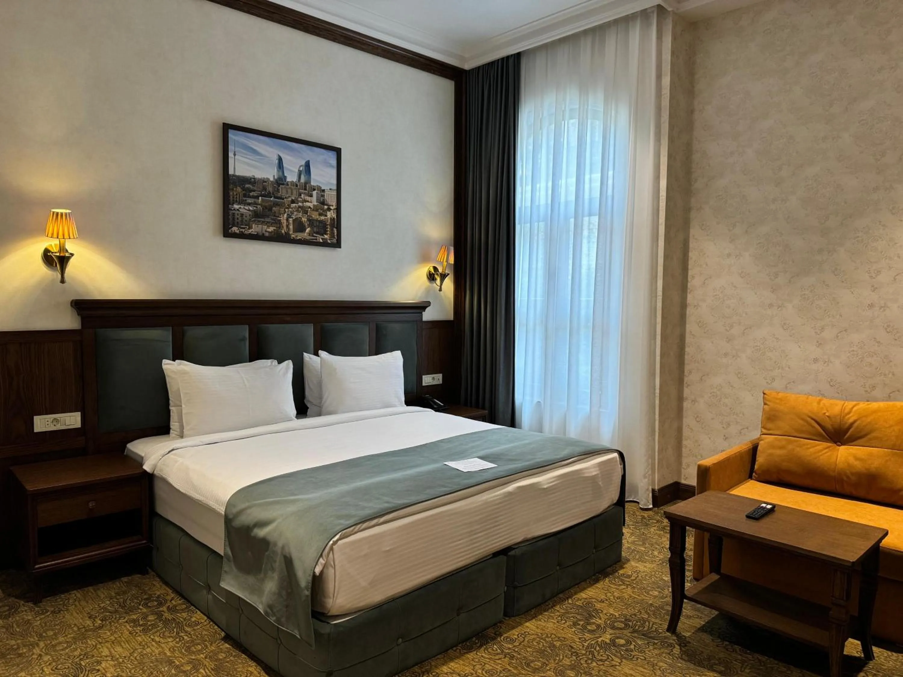 Bed in Midway Hotel Baku