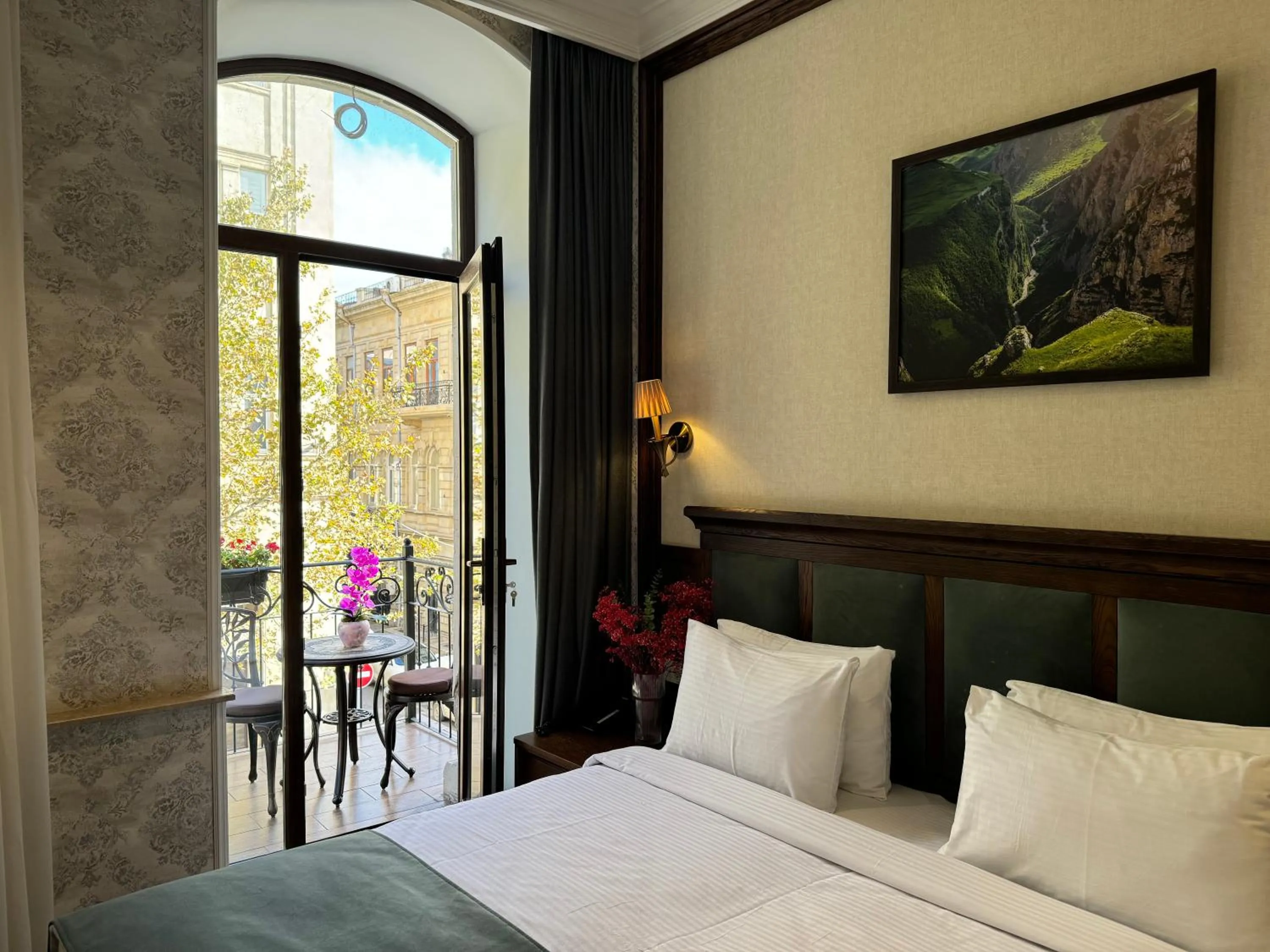 Bed in Midway Hotel Baku