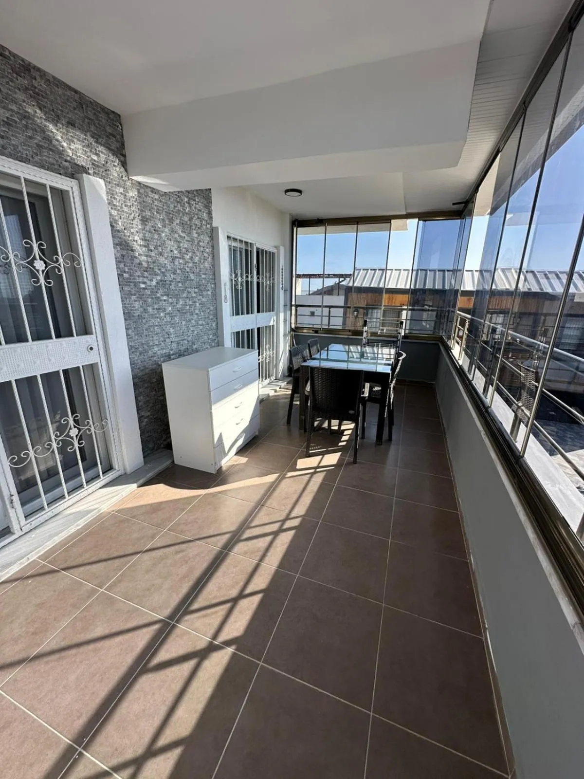 Balcony/Terrace in Mavi Restaurant & Apartments 3