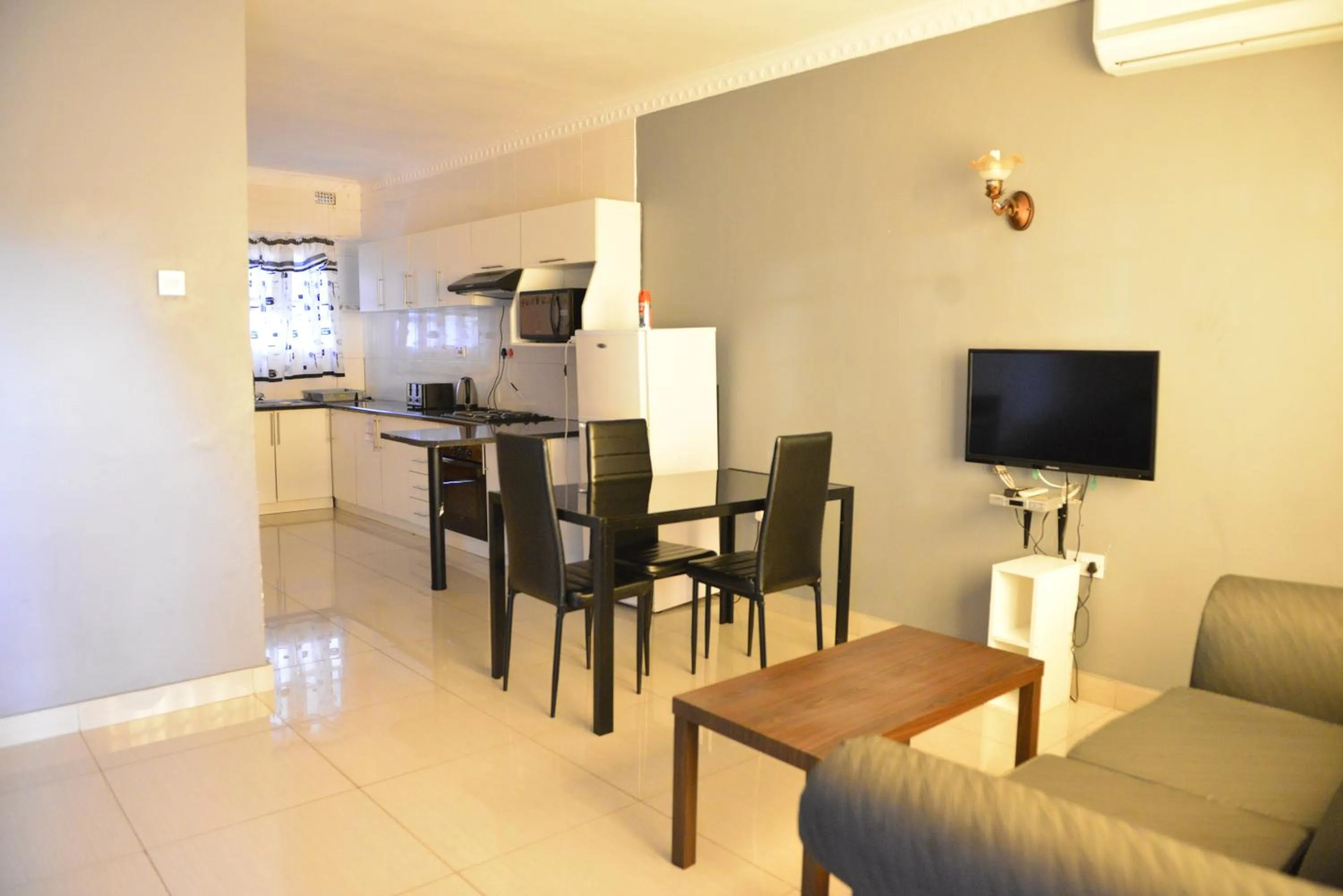 Dining area in Asante Apartments