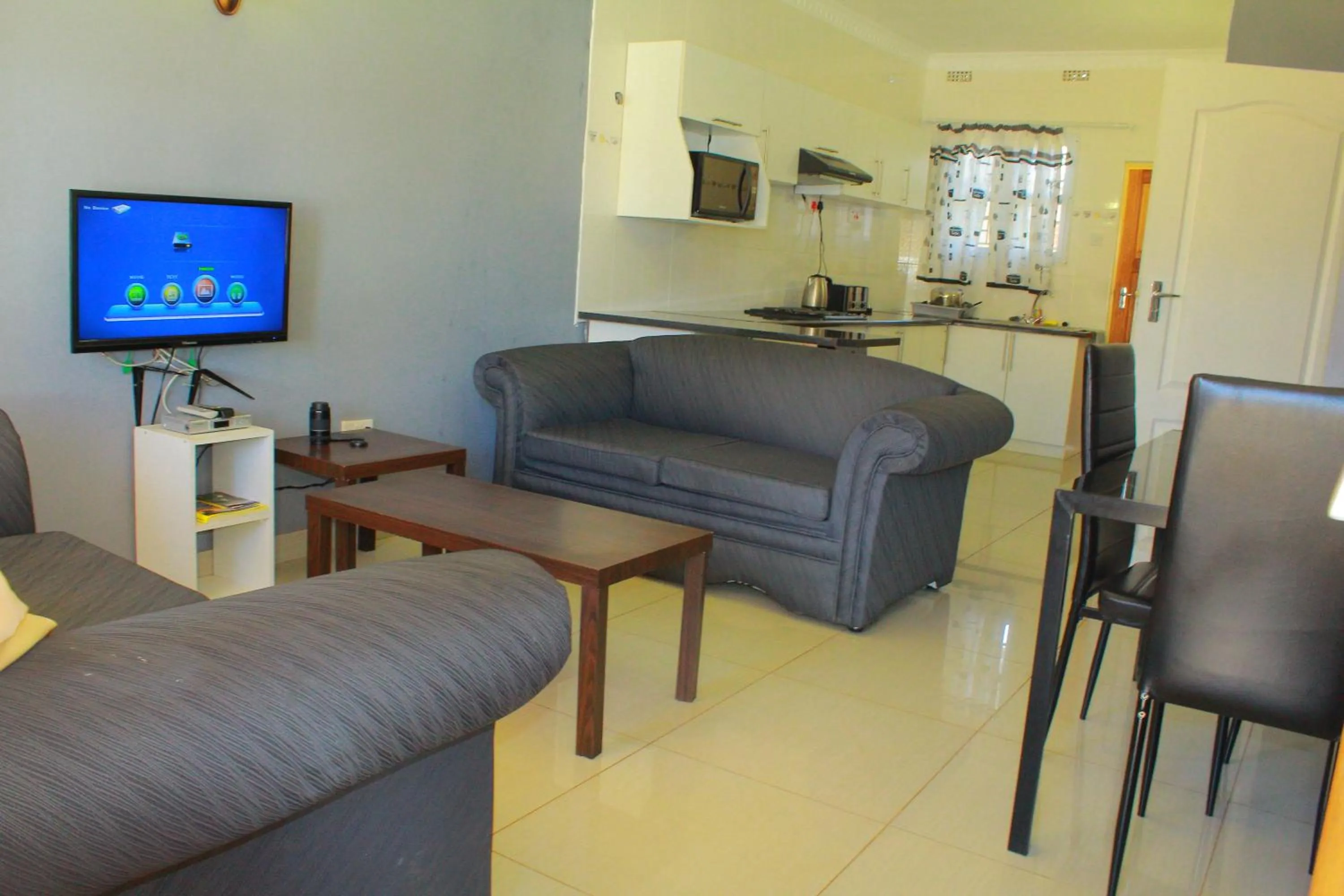 Living room in Asante Apartments