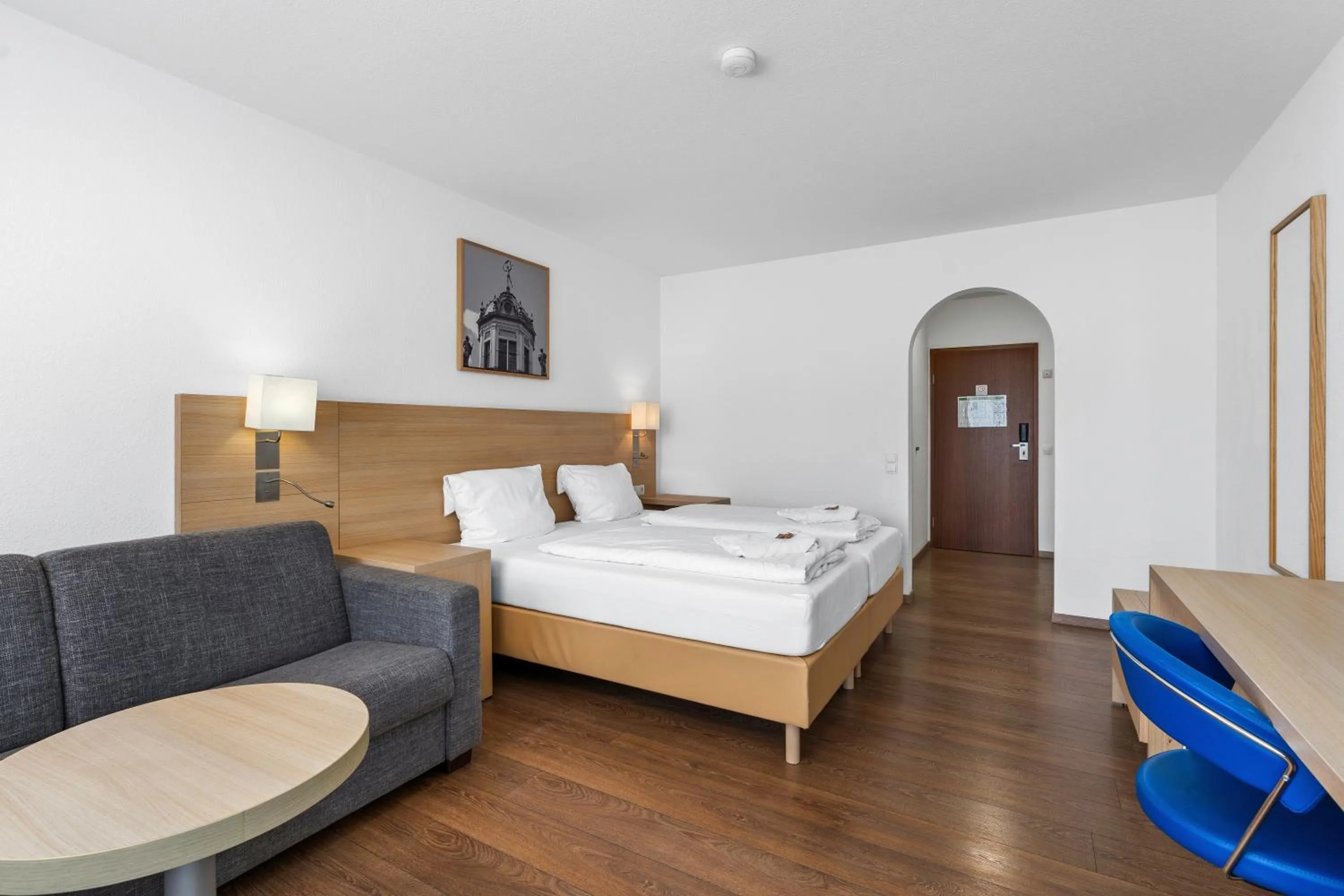 Bedroom, Bed in Hotel Adler