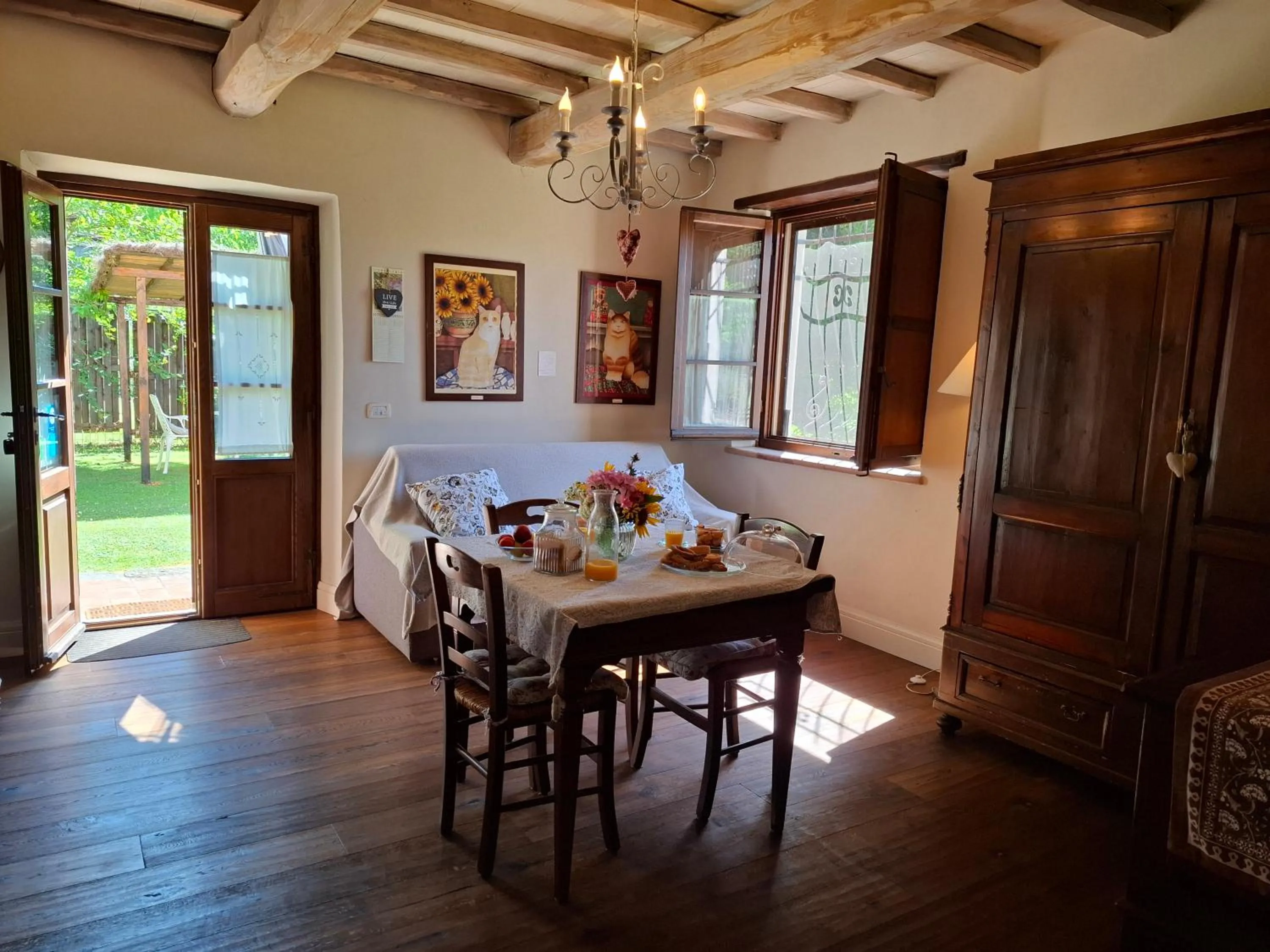 Living room in A'Loro B&B