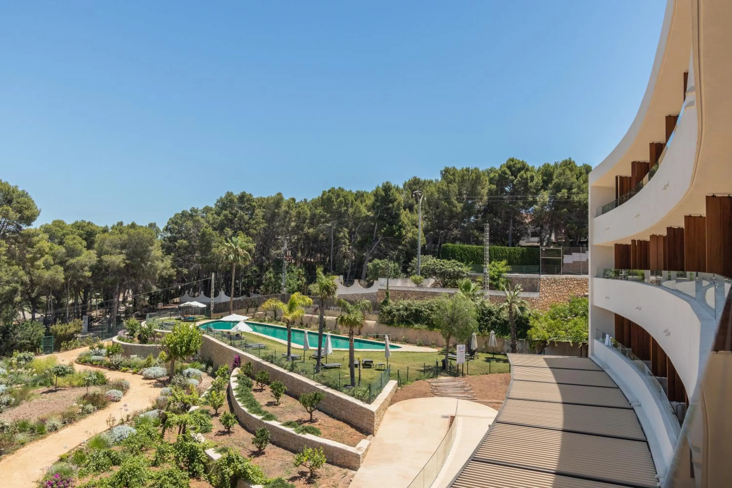 Garden view in Hotel Serawa Moraira