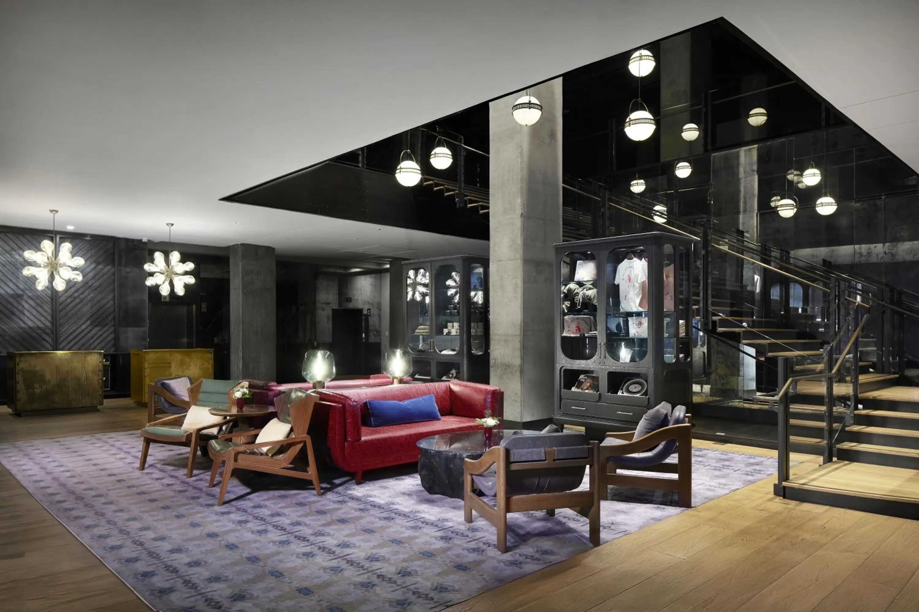 Lobby or reception in Hotel Van Zandt