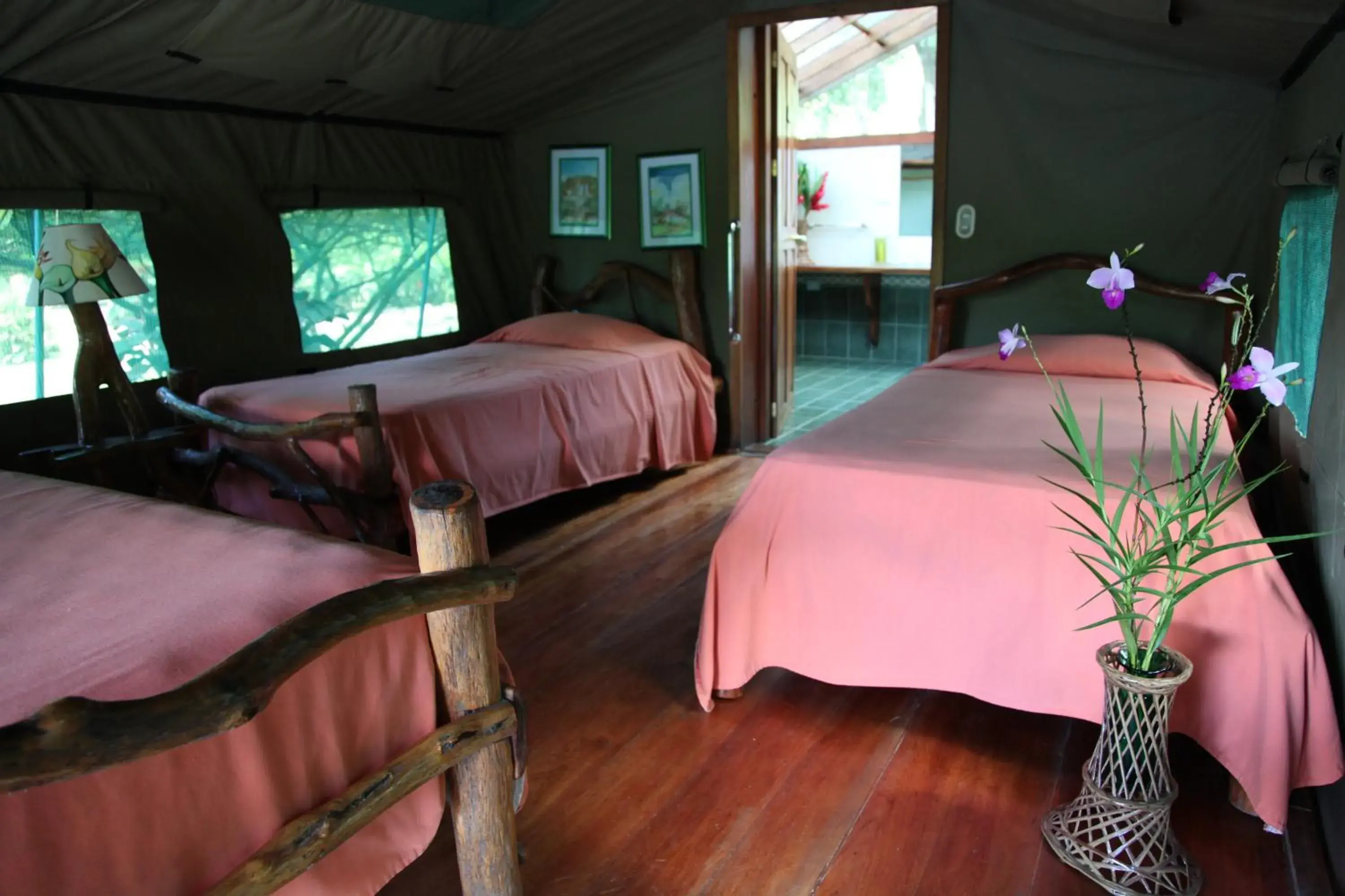 Quadruple Room with Mountain View in Rafiki Safari Lodge Quadruple Room with Mountain View in Rafiki Safari Lodge