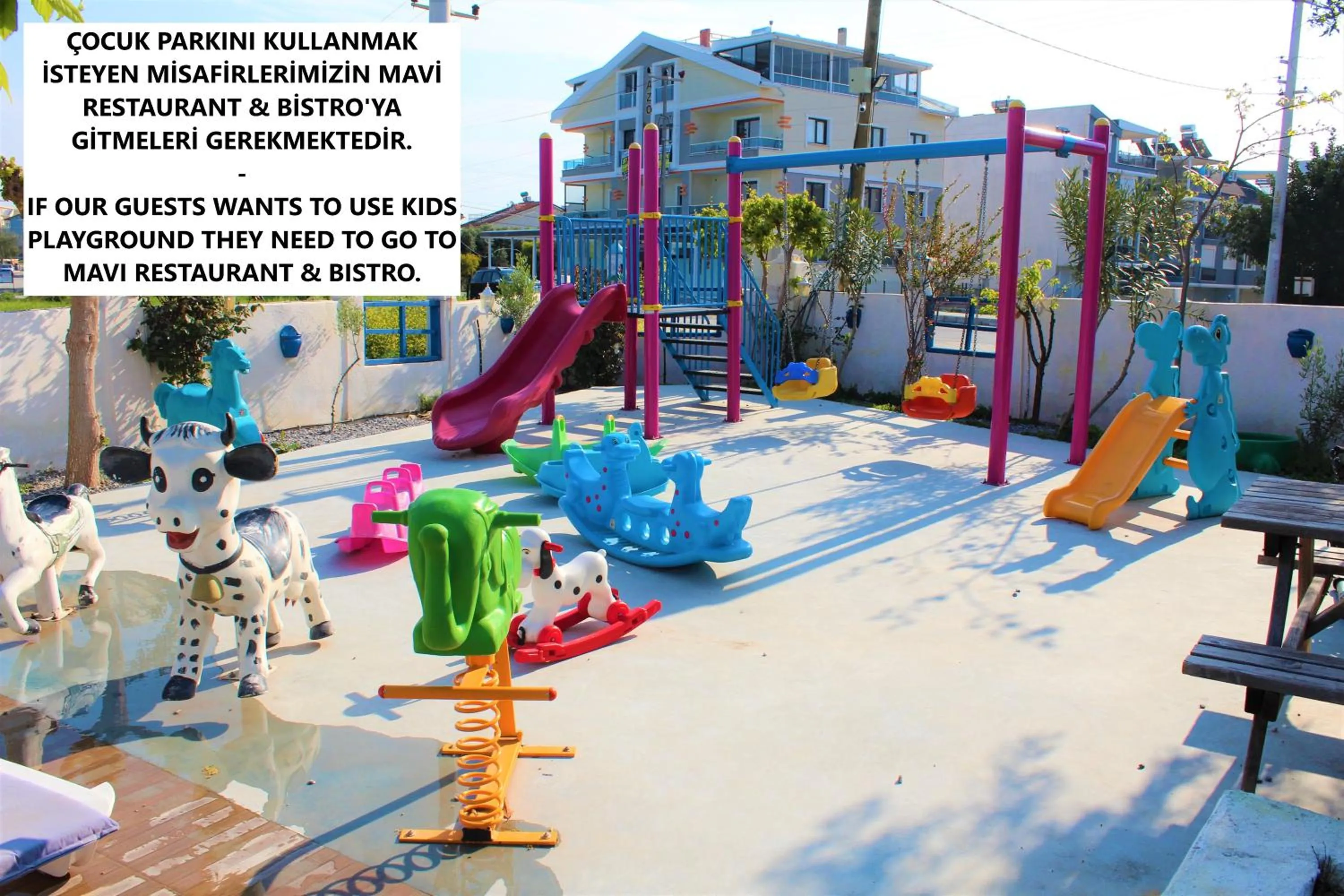 Children play ground in Mavi Restaurant & Apartments 1