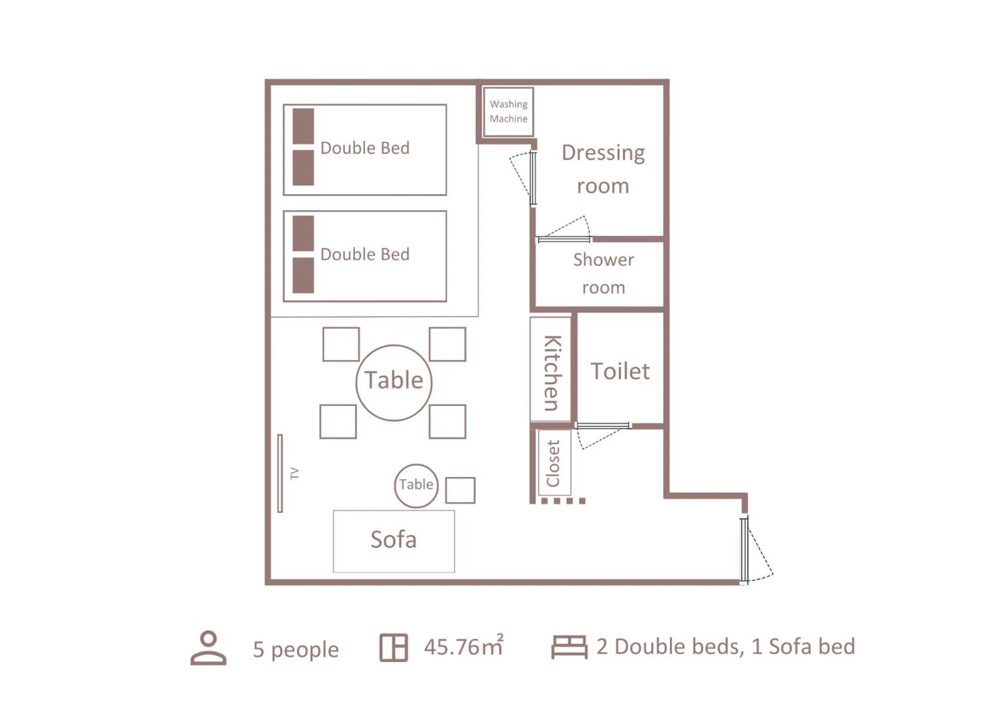 Floor plan in Minn Asakusa Kuramae North