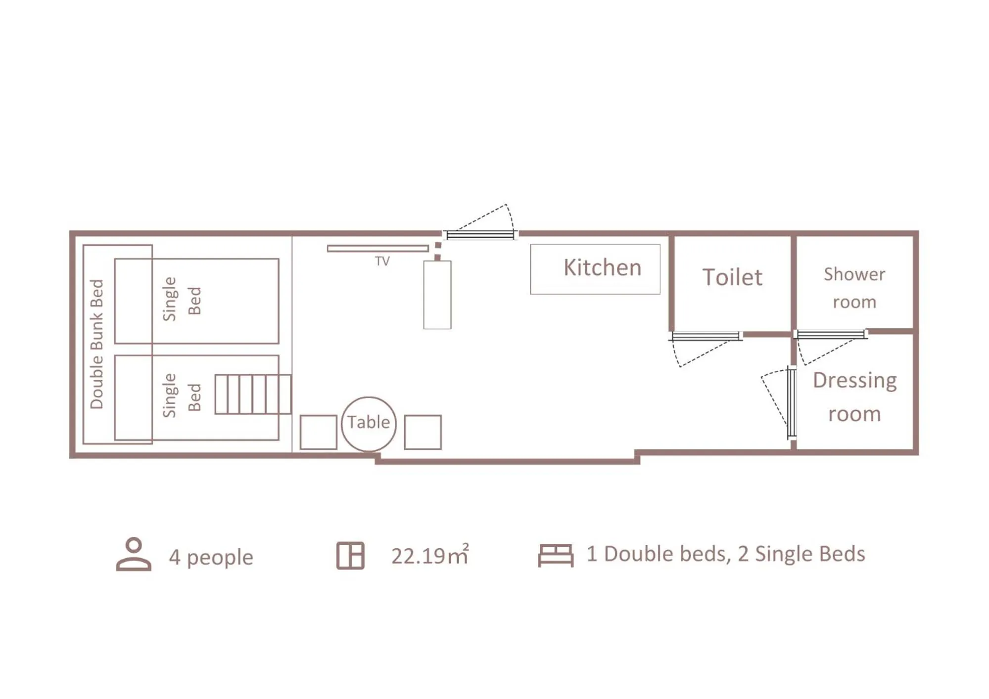 Floor plan in Minn Asakusa Kuramae North
