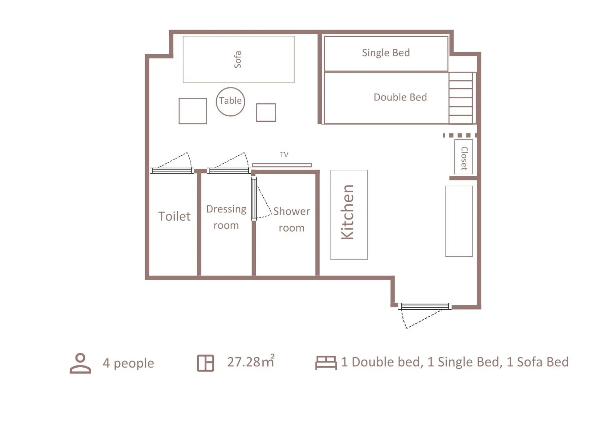 Floor plan in Minn Asakusa Kuramae North