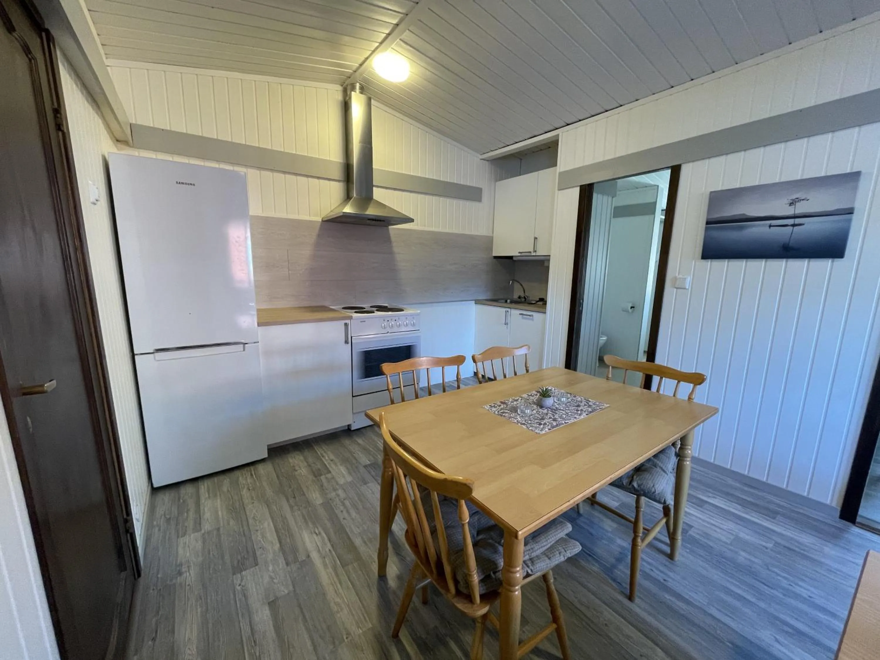 Dining area in Sauda Fjord Camping