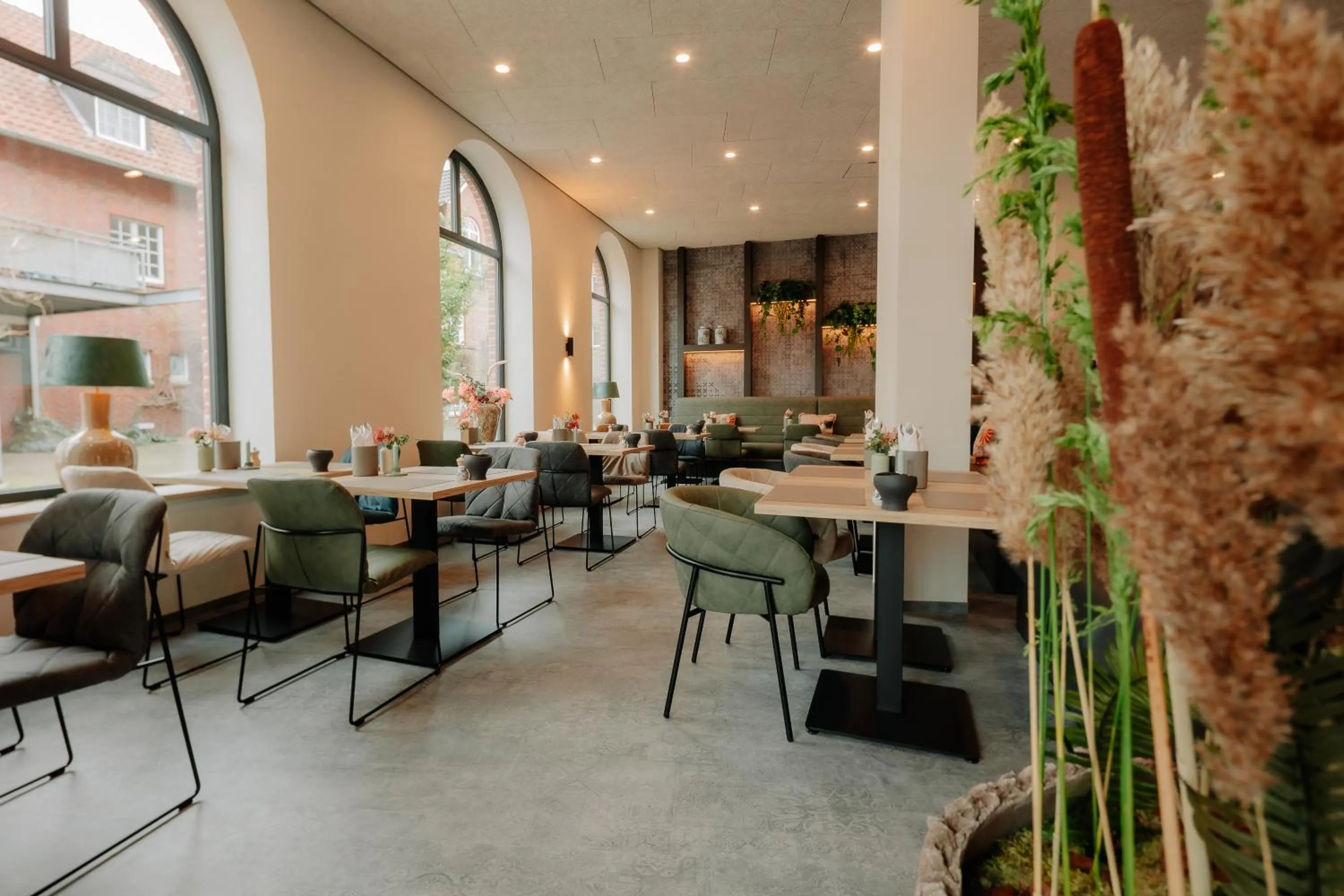 Seating area in Stadthöfe Rhede by Hackmann