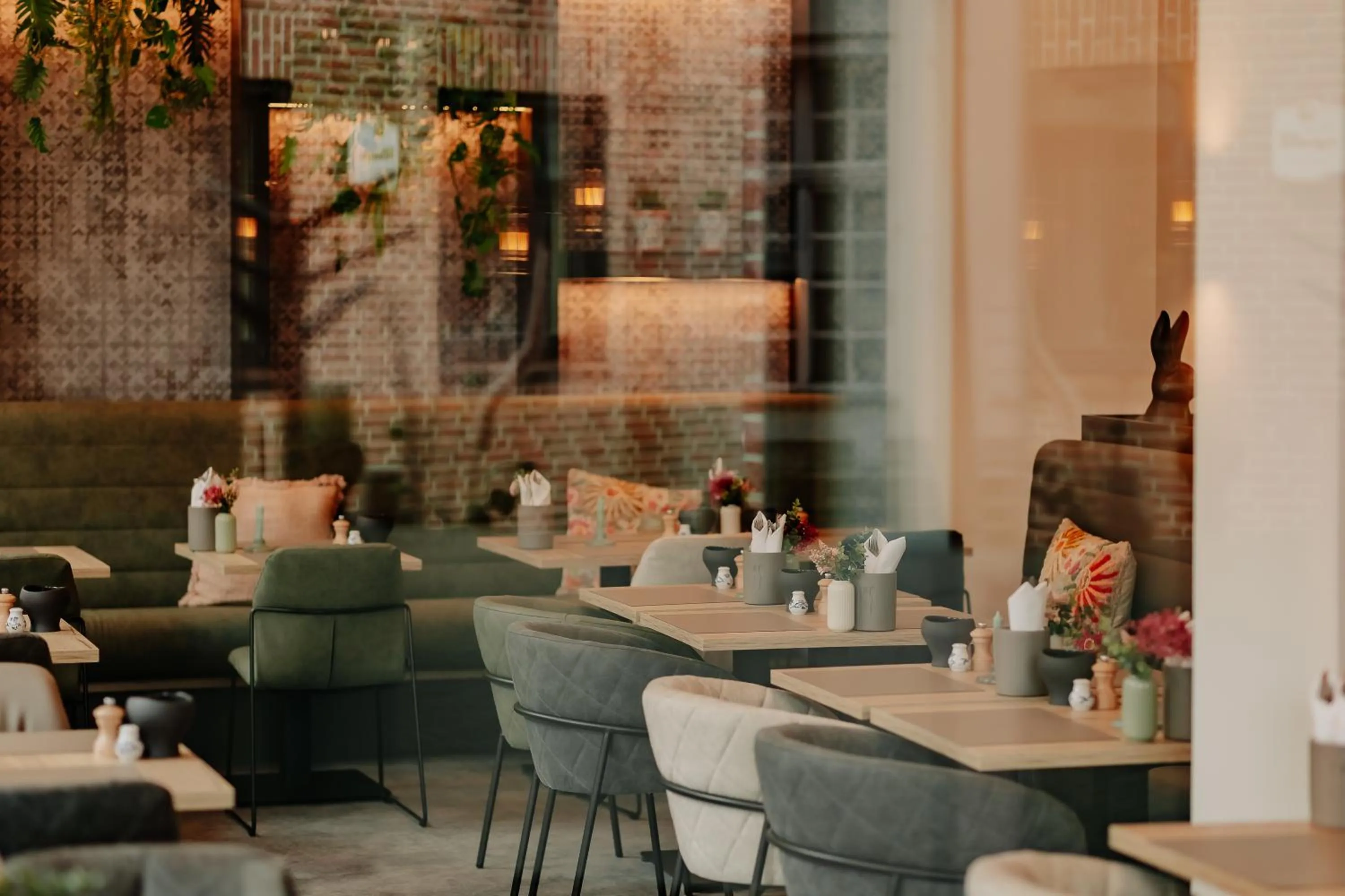 Seating area in Stadthöfe Rhede by Hackmann