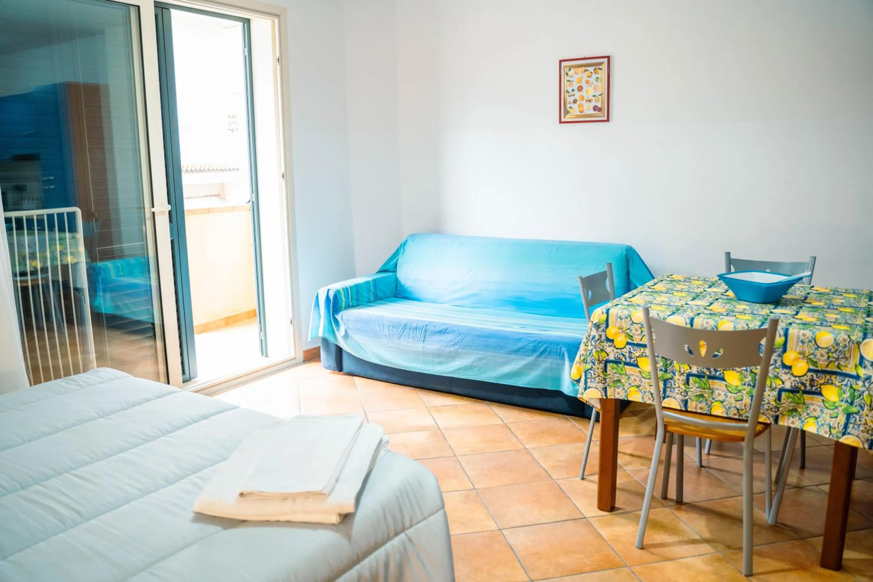 Bed in Le Tartarughe Aparthotel