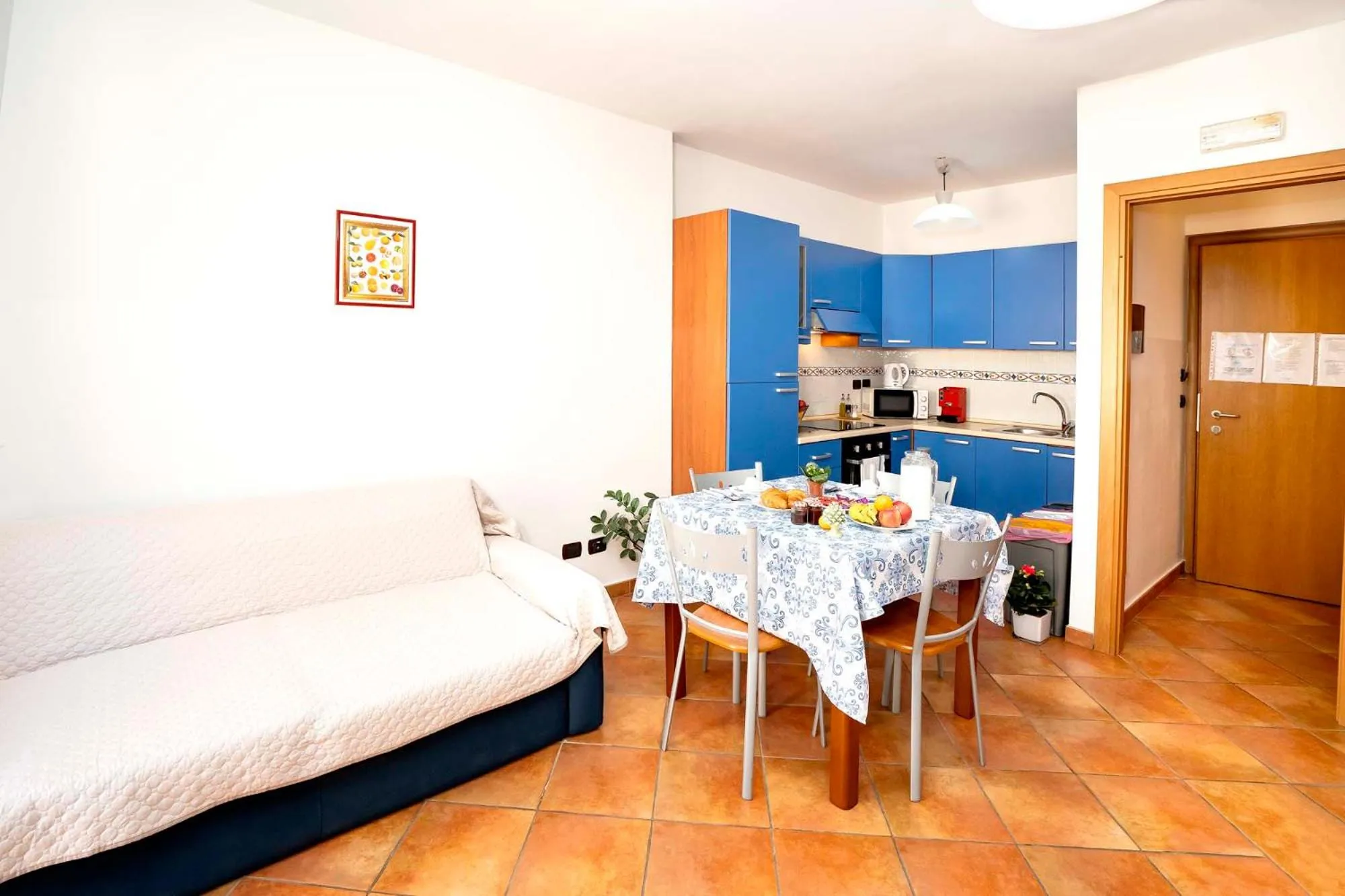 Bed in Le Tartarughe Aparthotel