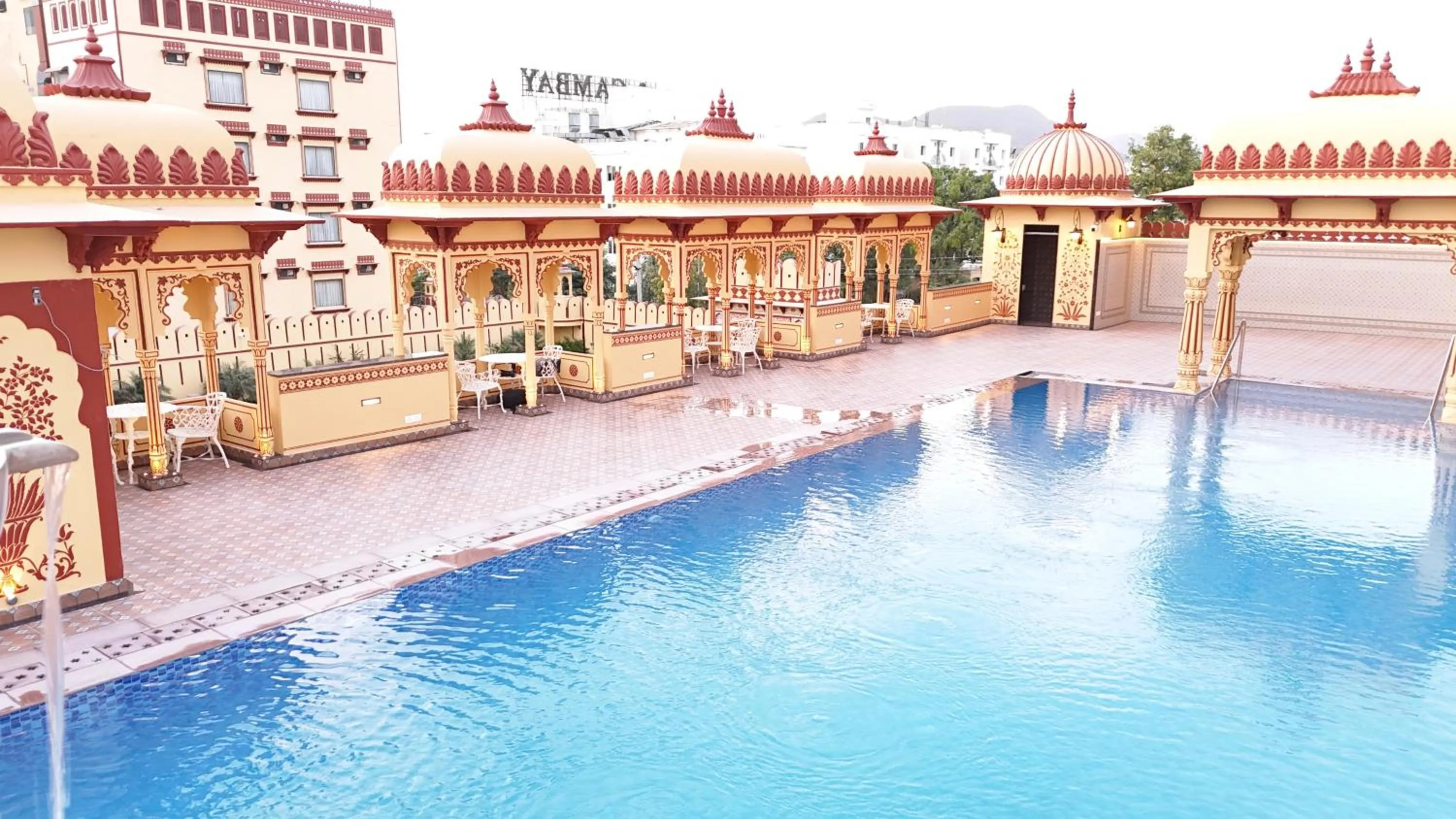 Pool view in Umaid Haveli-A Heritage Style Hotel & Resort