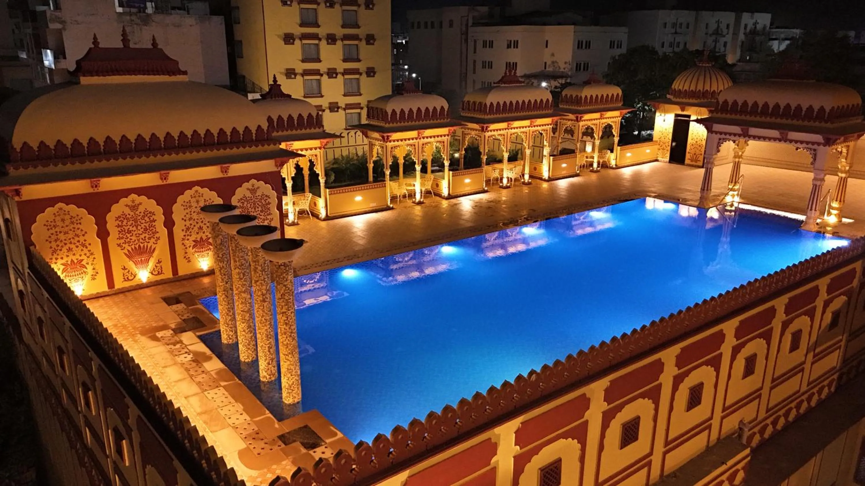 Swimming pool in Umaid Haveli-A Heritage Style Hotel & Resort