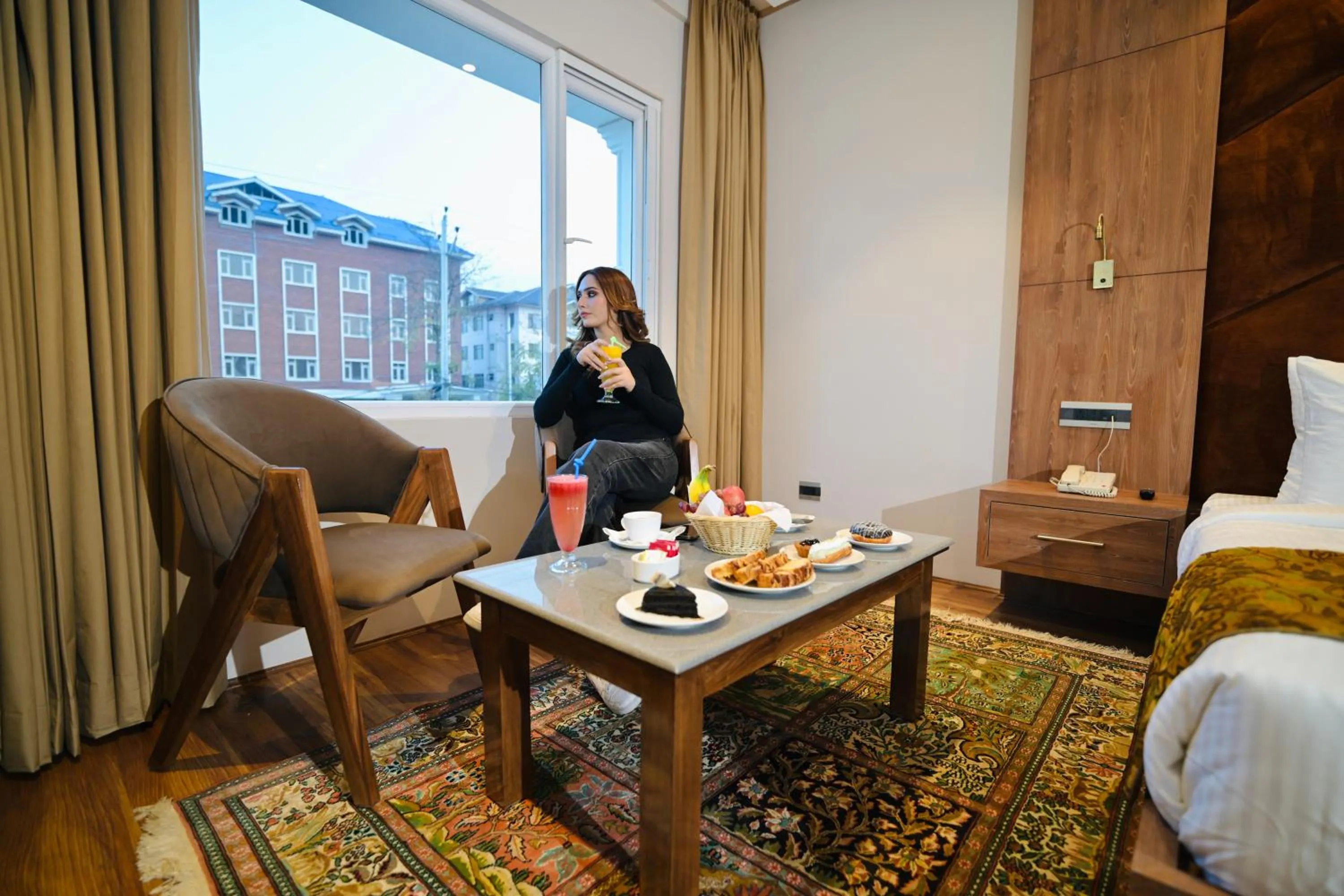 People, Bed in The Olive Hotel Srinagar