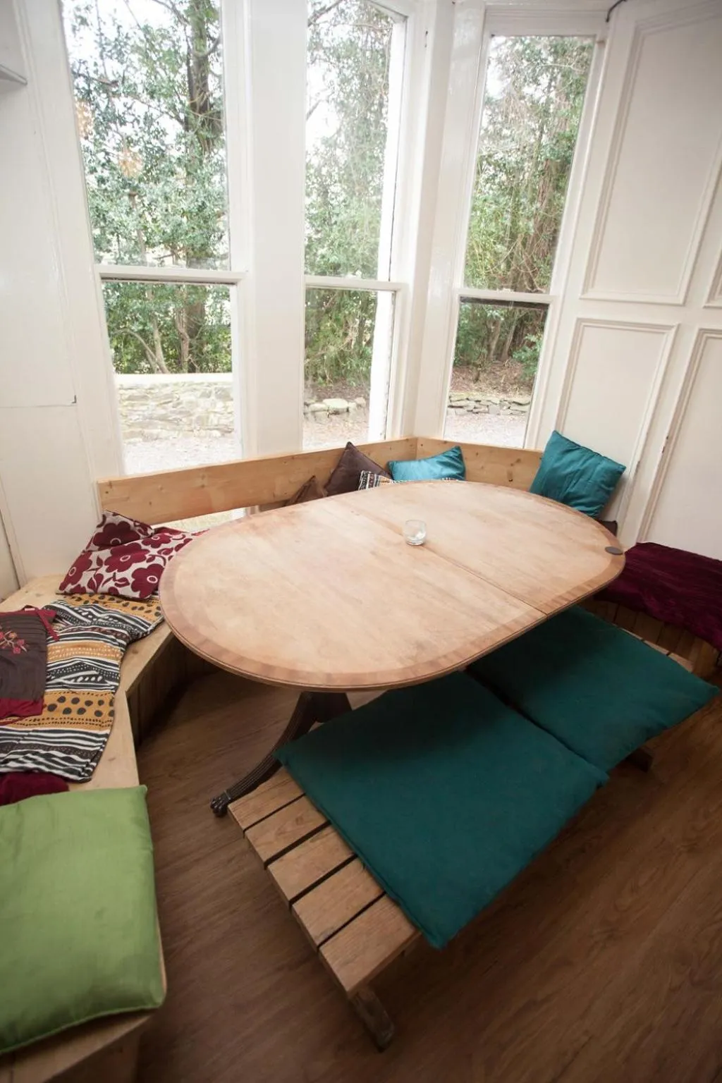 Dining area in The Heights Bunkhouse