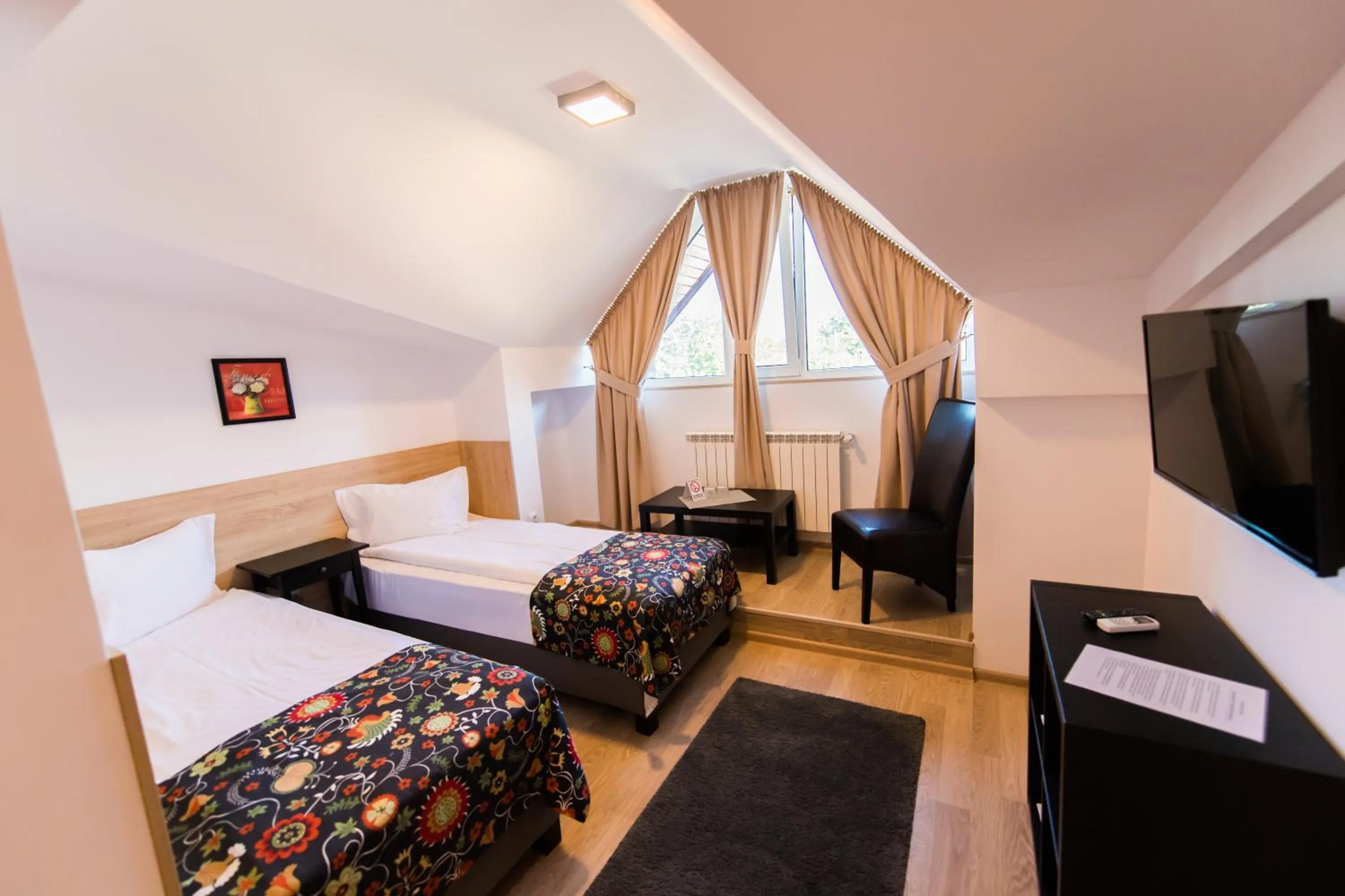 Bed in Pensiunea Puiu