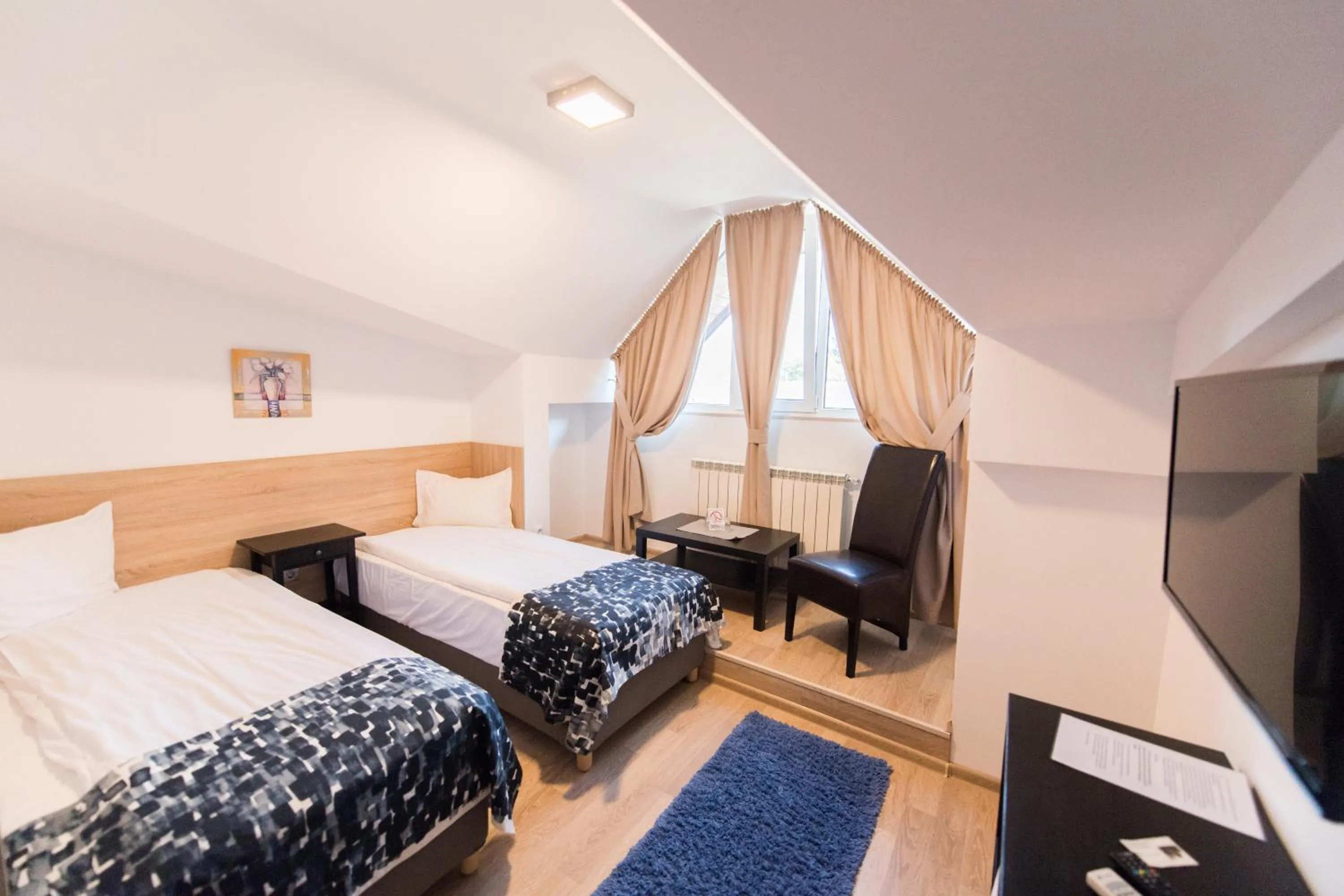 Bed in Pensiunea Puiu