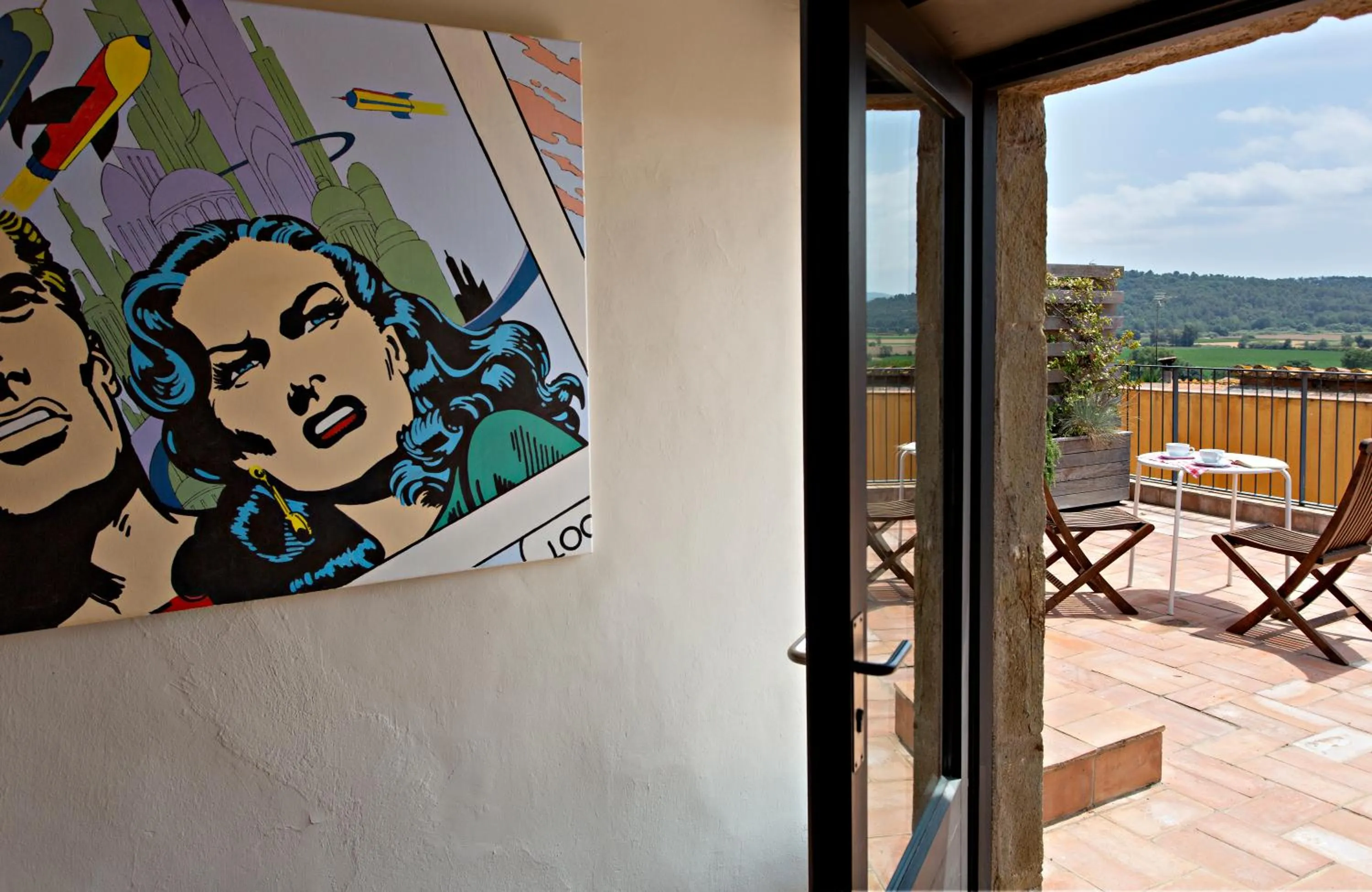 Balcony/Terrace in Encís d'Empordà -Adults Only-