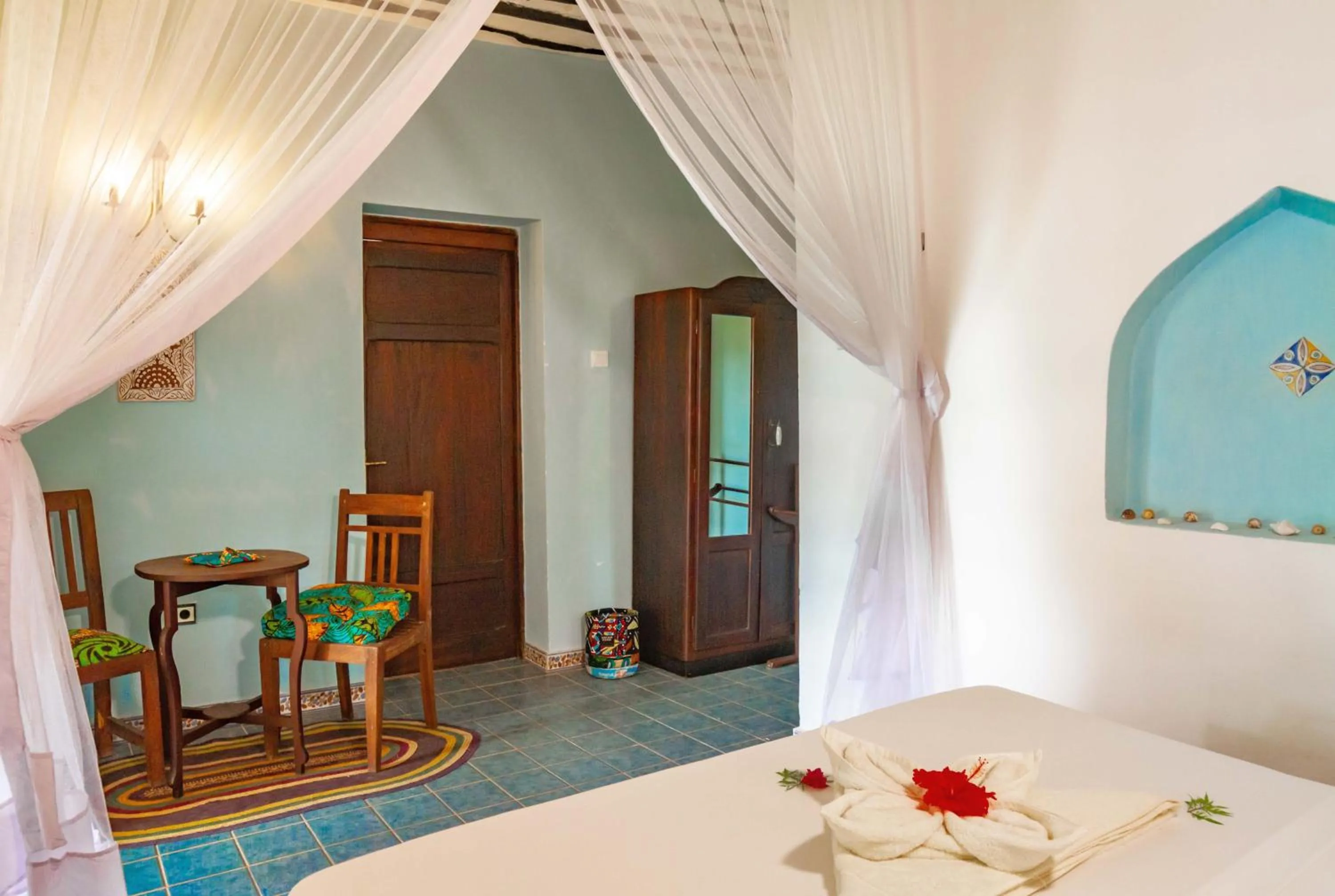 Bed in Villa Bahati Zanzibar