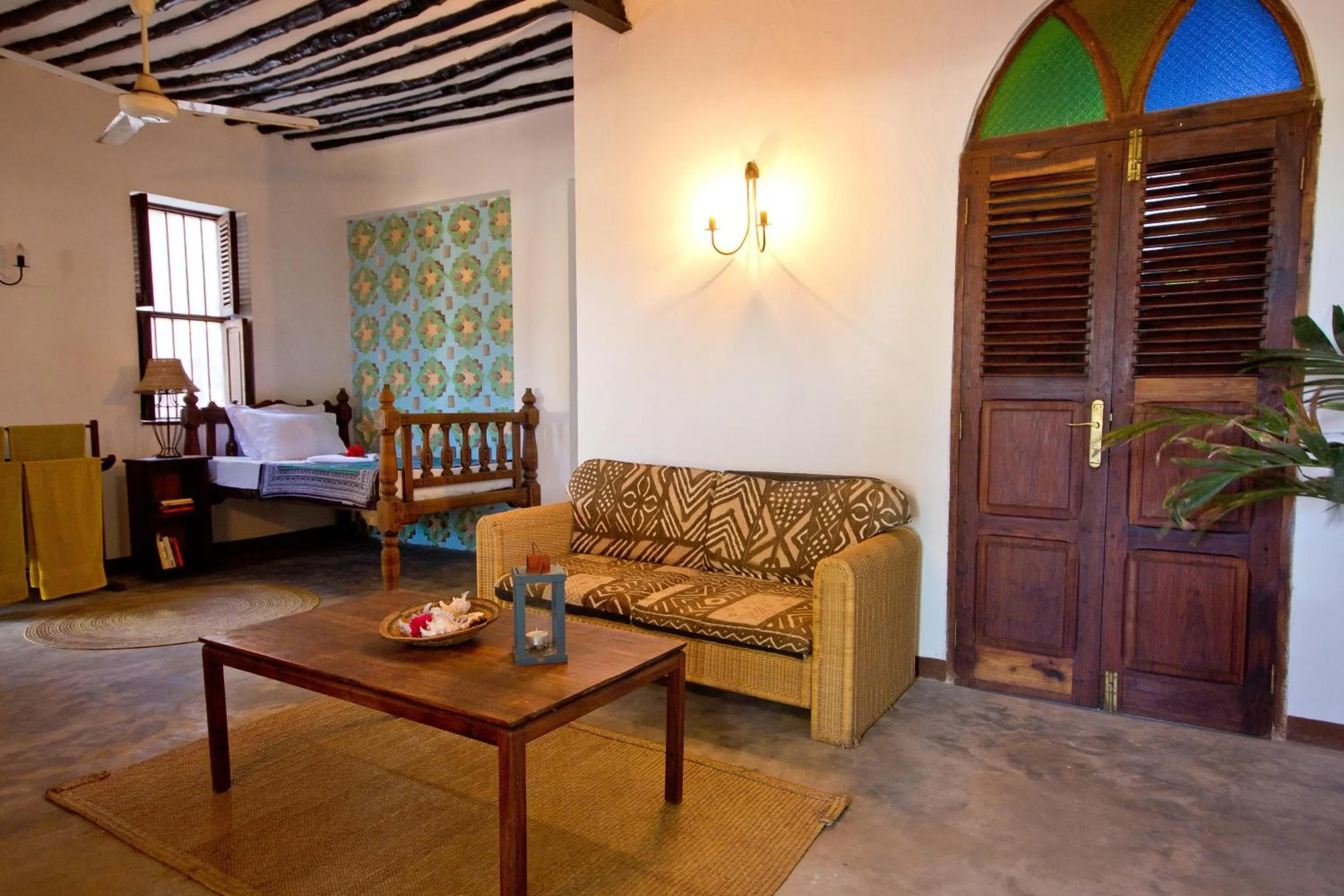 Bed in Villa Bahati Zanzibar