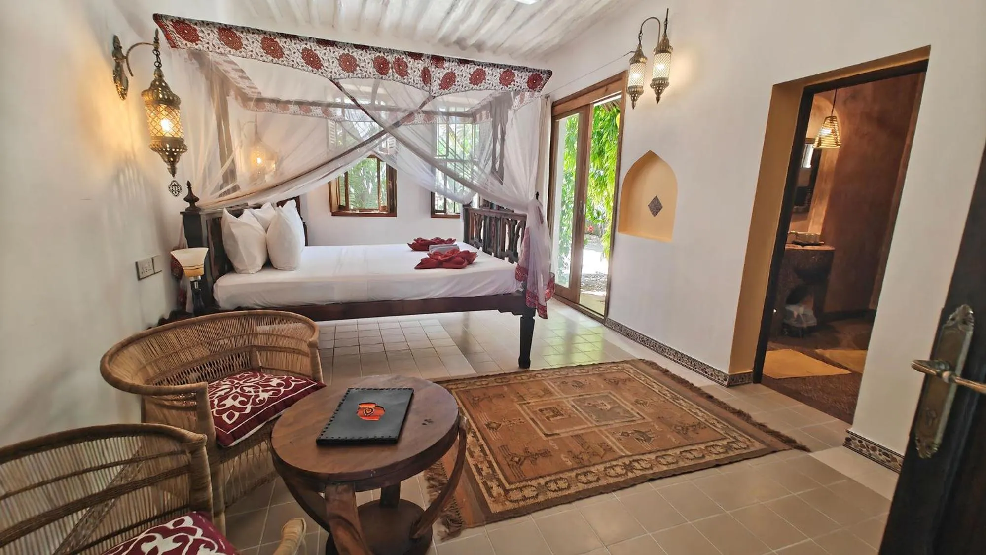 Bedroom, Bed in Villa Bahati Zanzibar