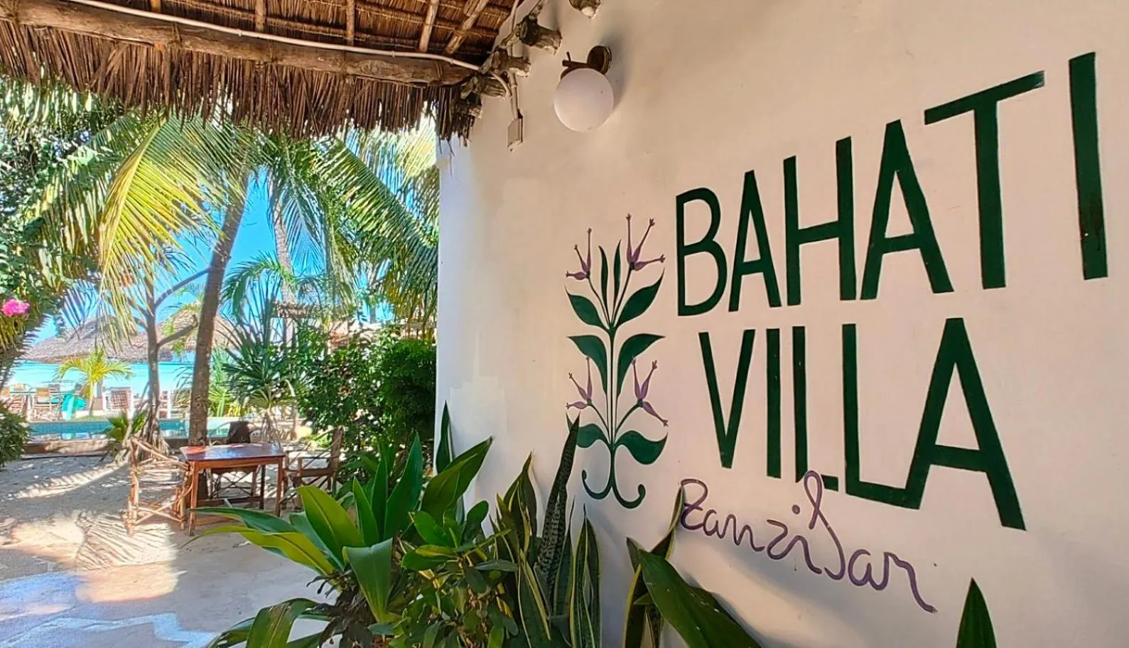 Patio in Villa Bahati Zanzibar
