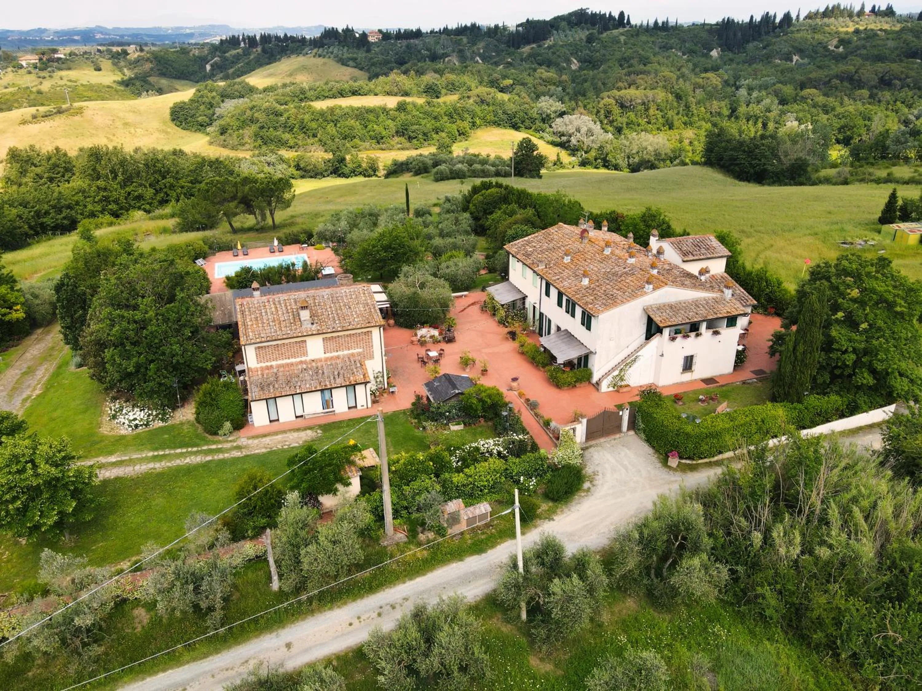 Bird's eye view in Locanda le Boscarecce
