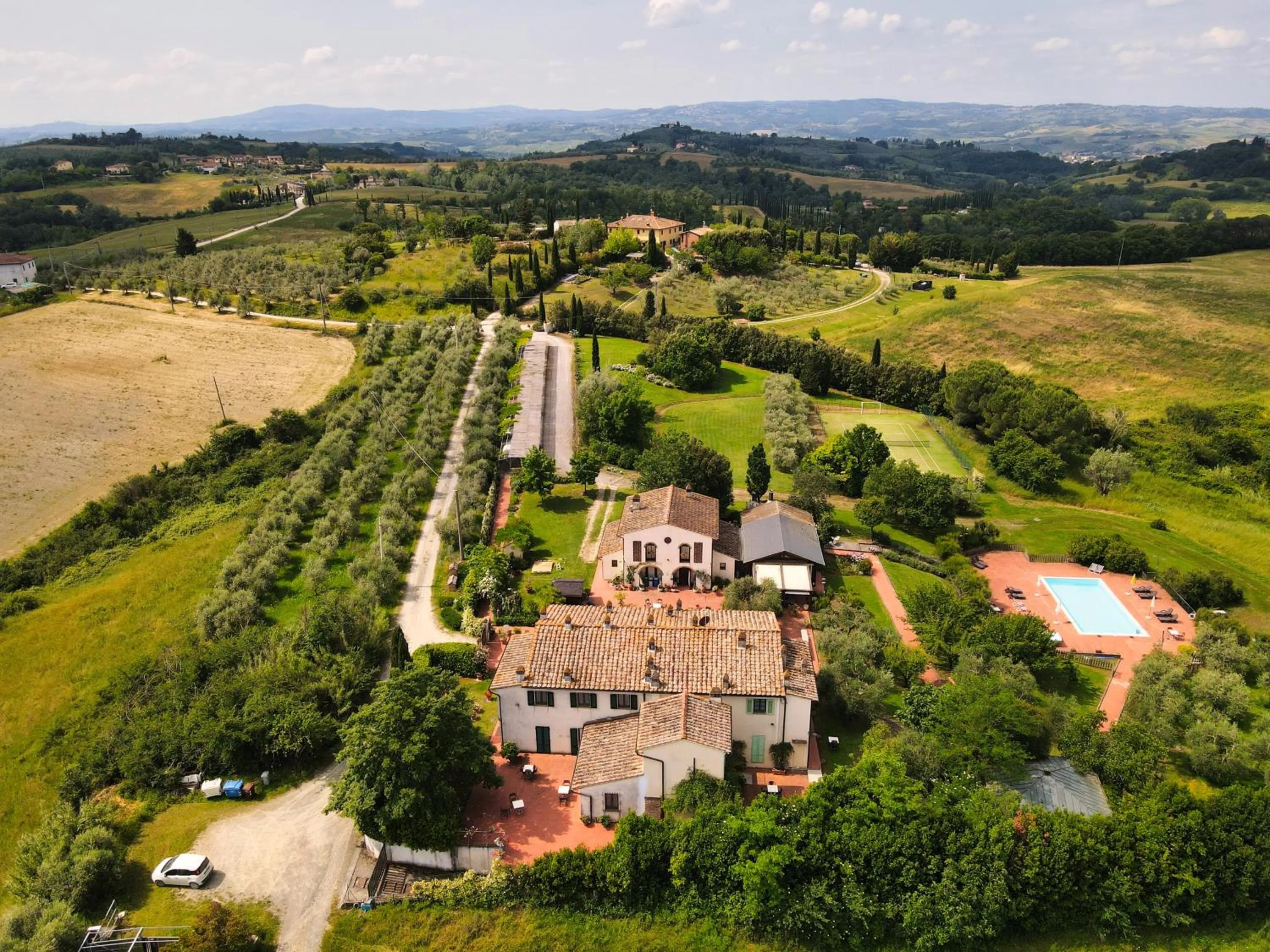Bird's eye view in Locanda le Boscarecce