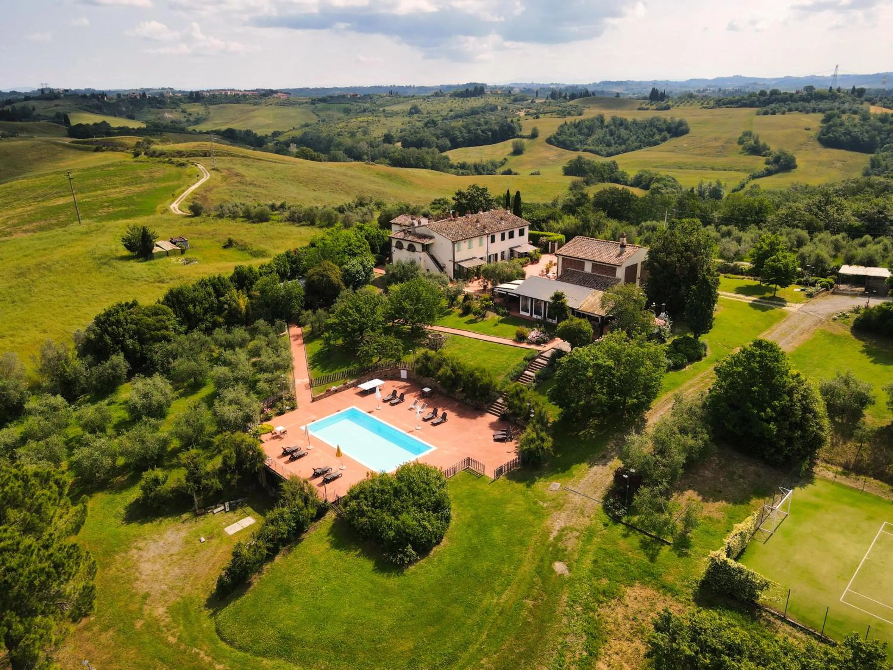 Bird's eye view in Locanda le Boscarecce