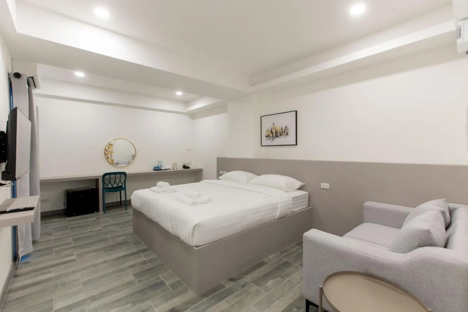 Bed in P9 Ratchada Hotel