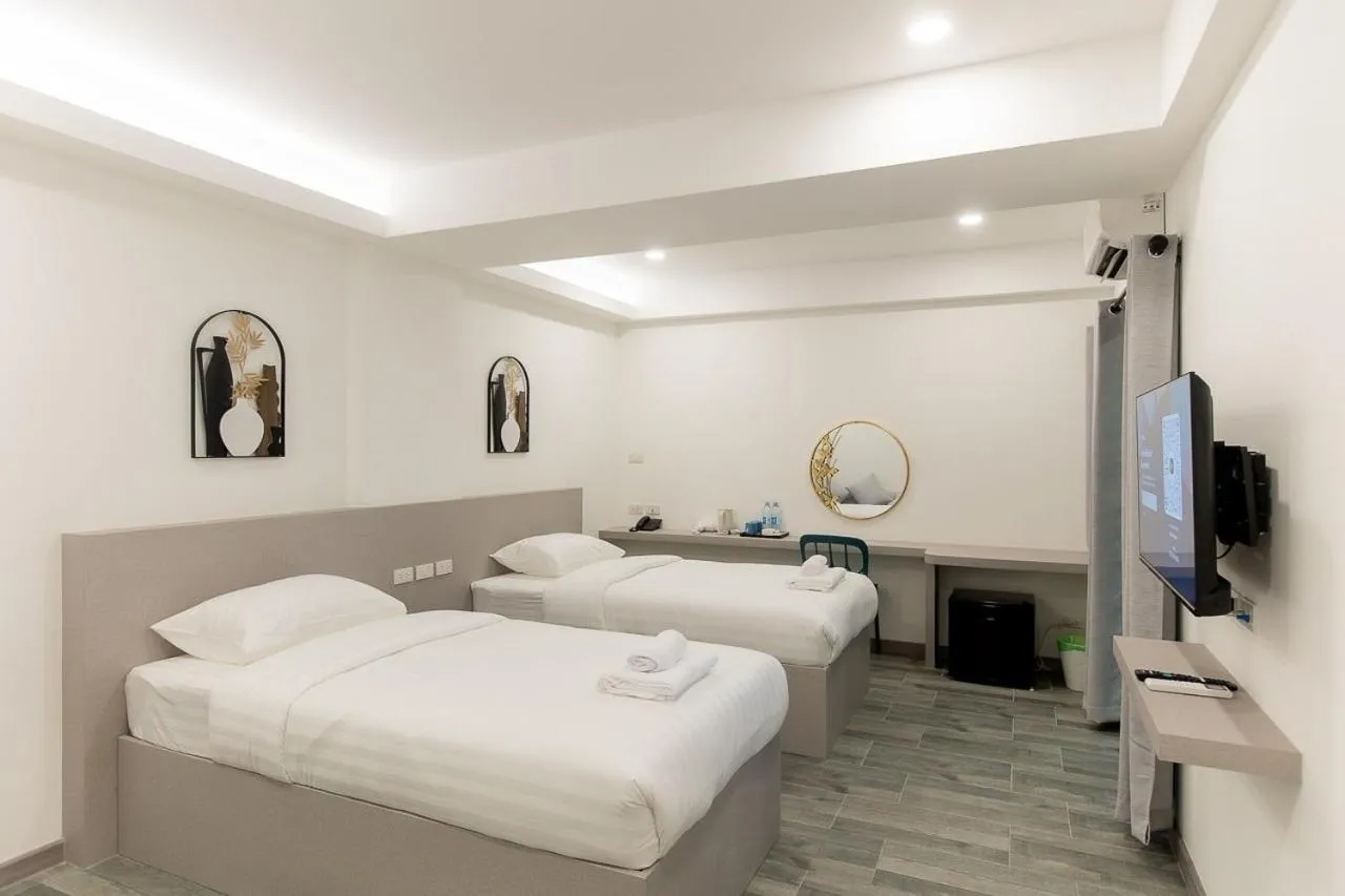 Bed in P9 Ratchada Hotel