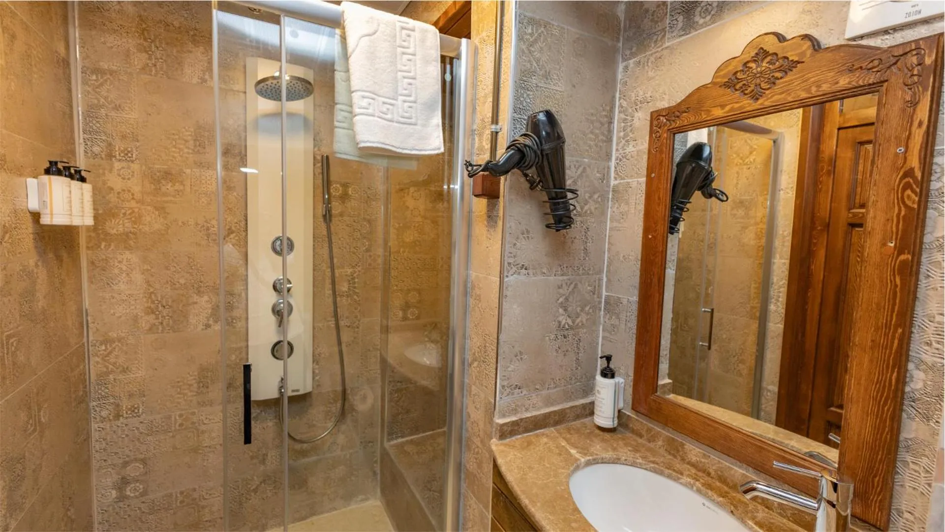 Shower in Stone House by Cevahir