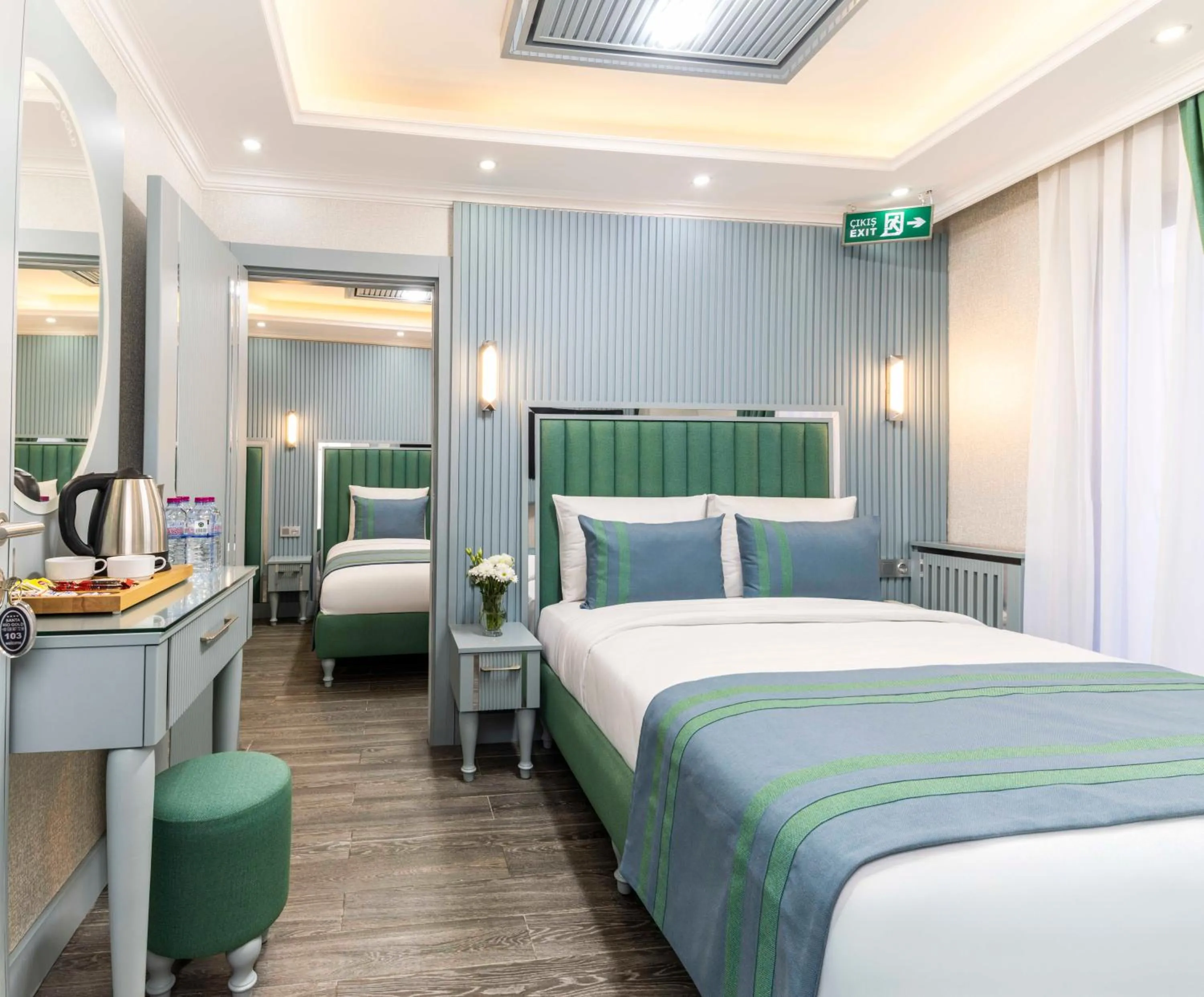 Bed in Santa Rio Gold Taxim Hotel