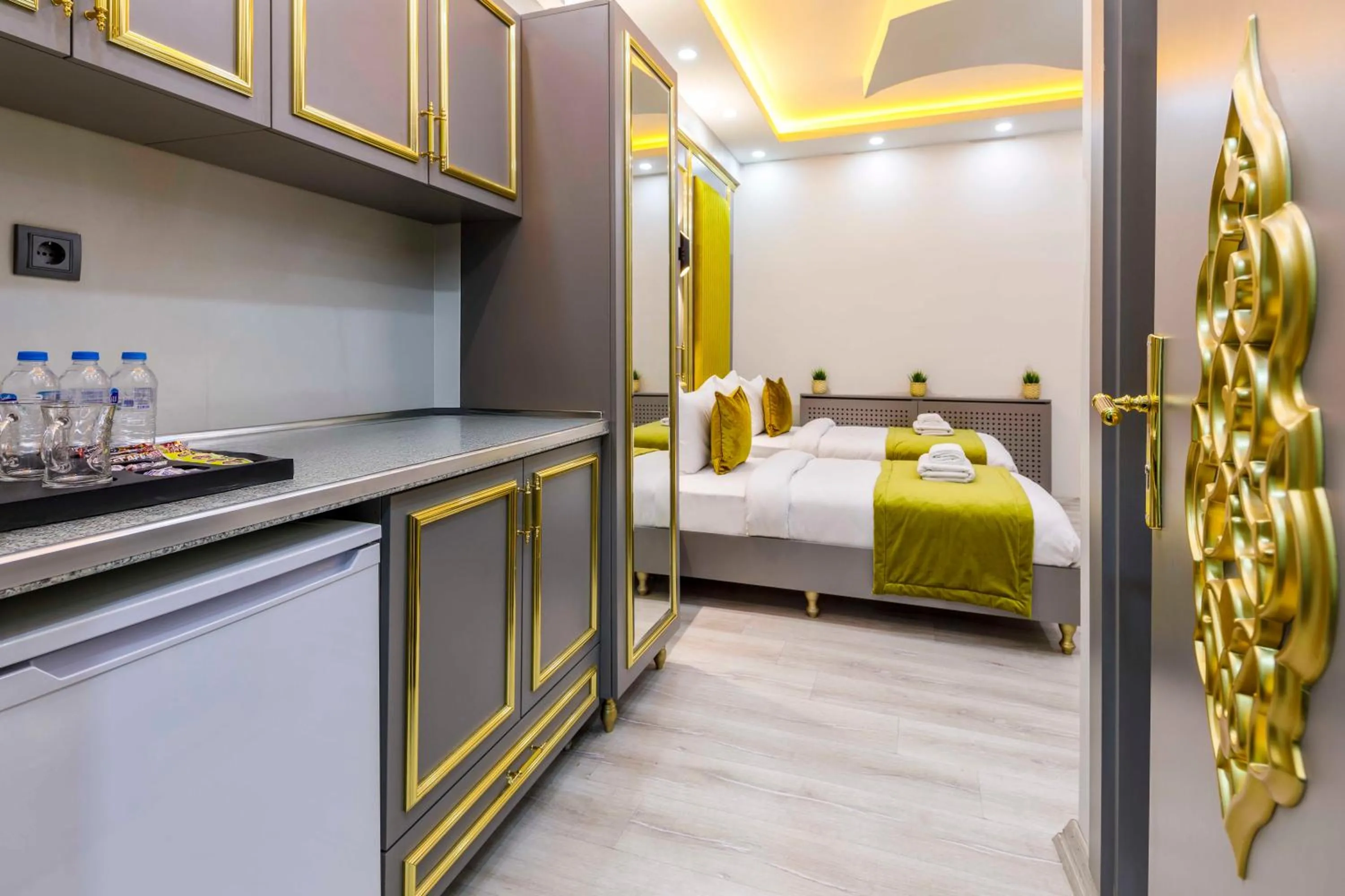 Bed in Santa Rio Gold Taxim Hotel