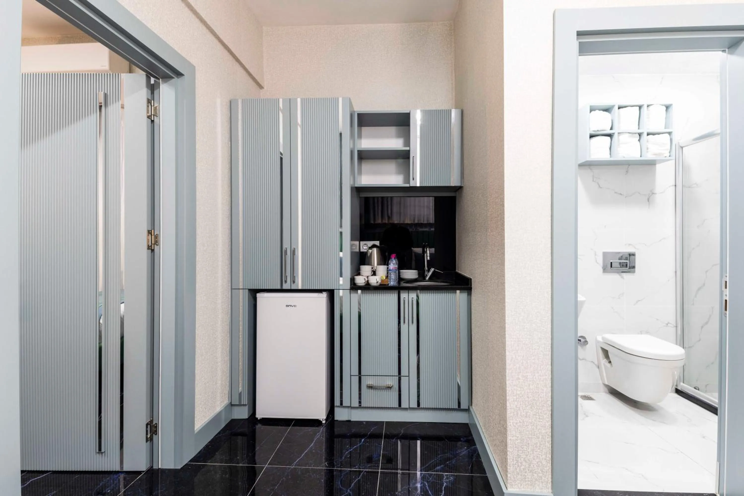 Kitchen or kitchenette in Santa Rio Gold Taxim Hotel