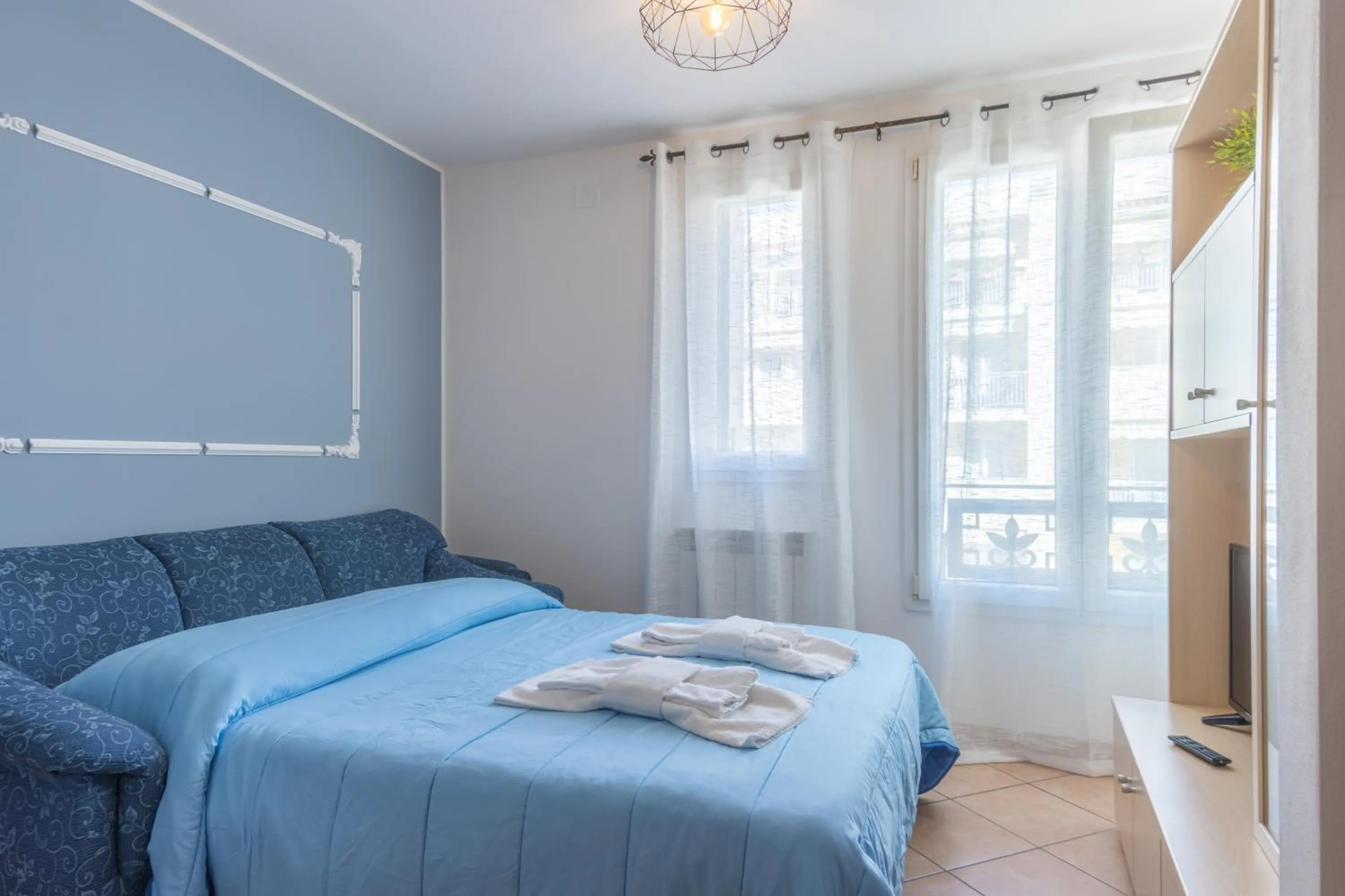 Living room, Bed in Residence Rialto