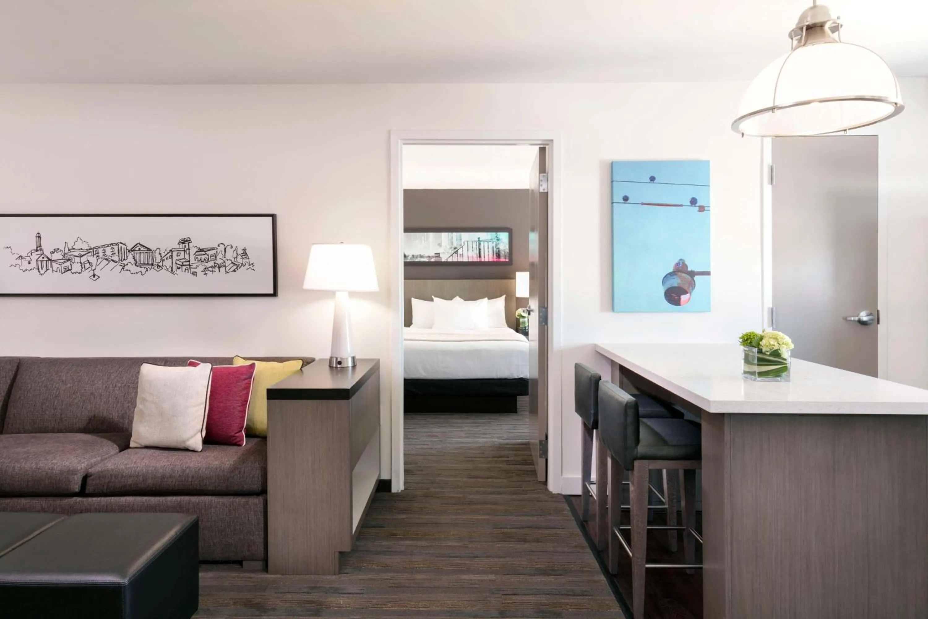 Bedroom, Bed in Hyatt House Charleston - Historic District