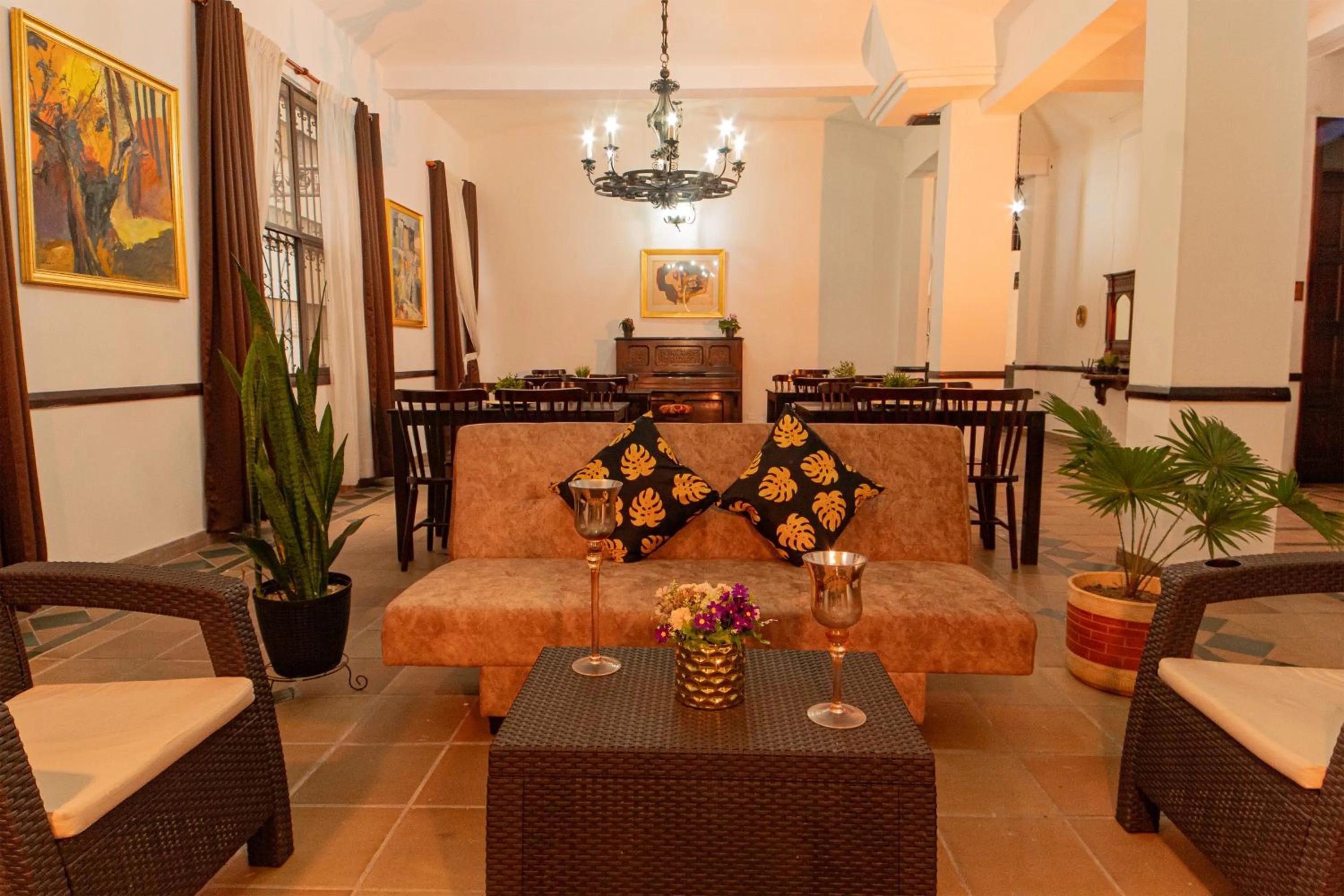 Living room in Hotel Boulevard del Río