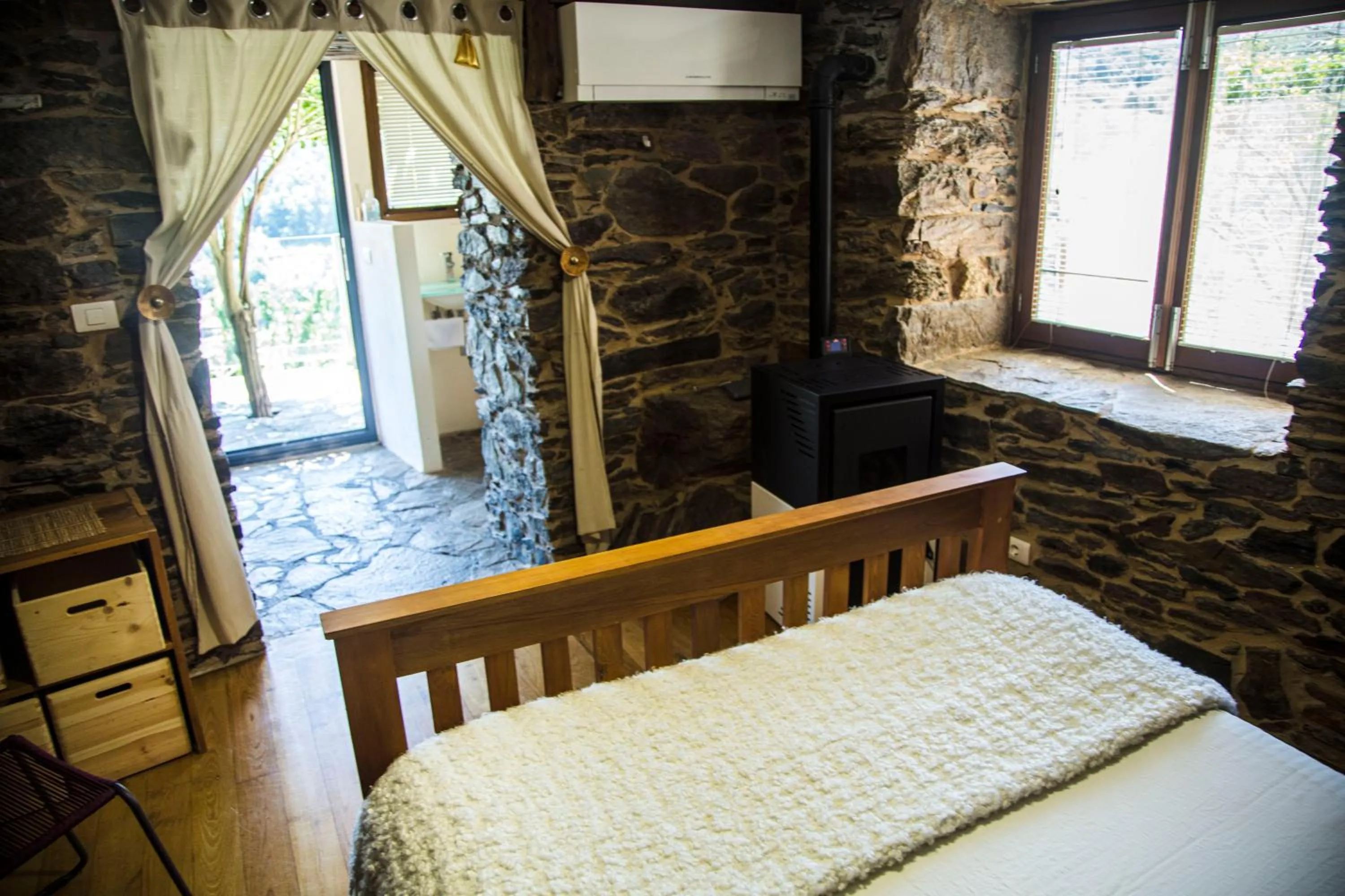 Bed in Cabo Do Mundo Casa Rural