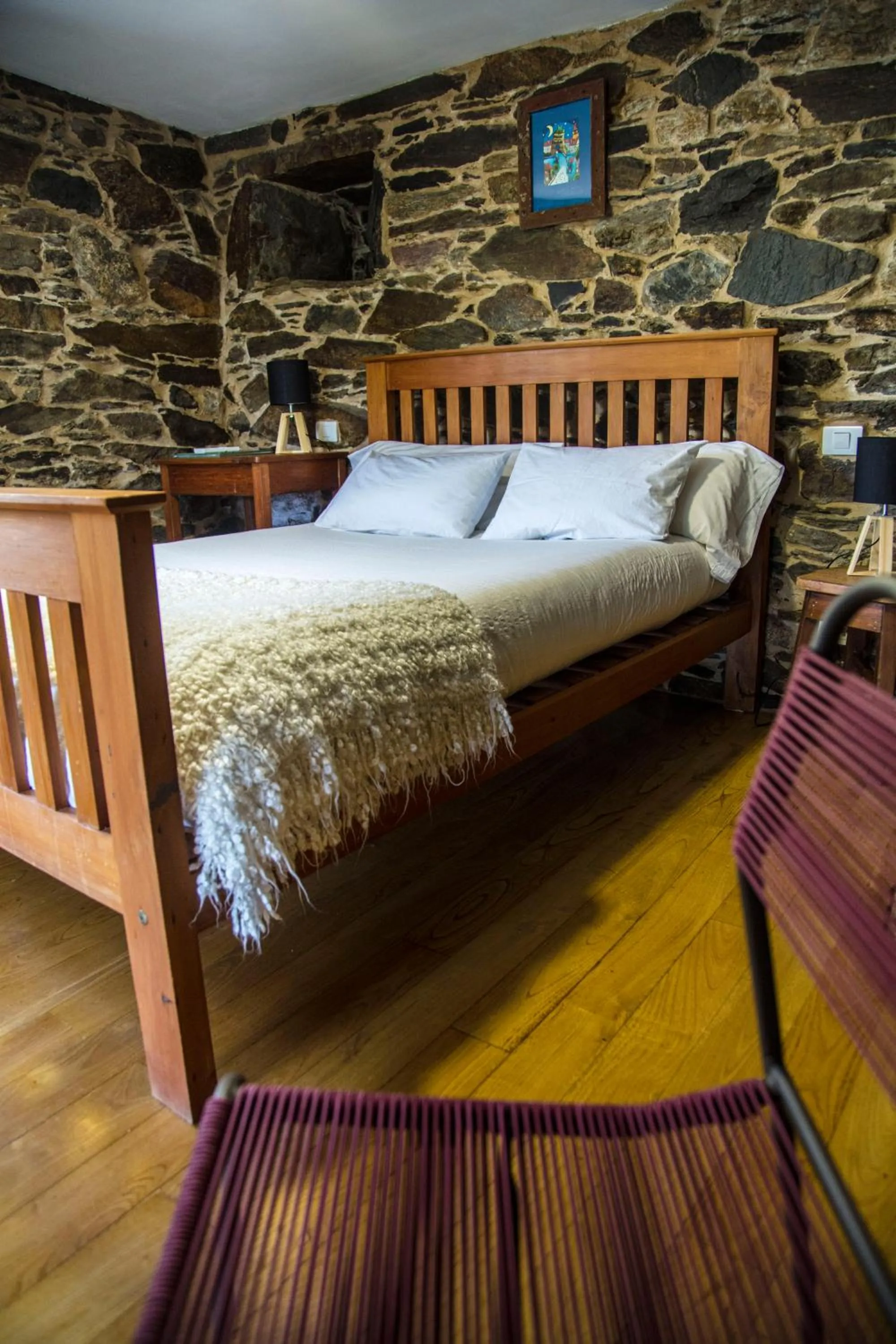 Bed in Cabo Do Mundo Casa Rural