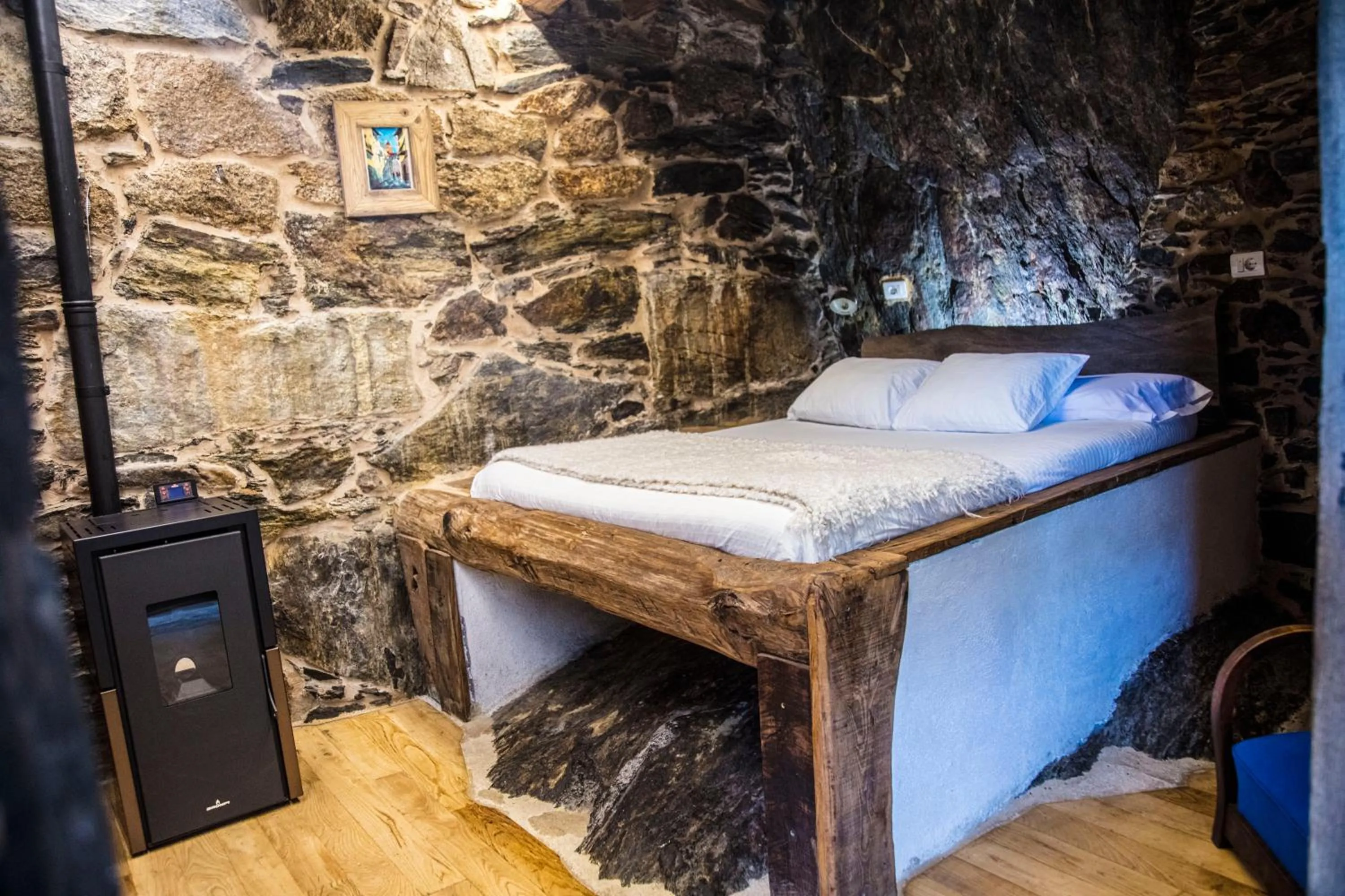 Bed in Cabo Do Mundo Casa Rural