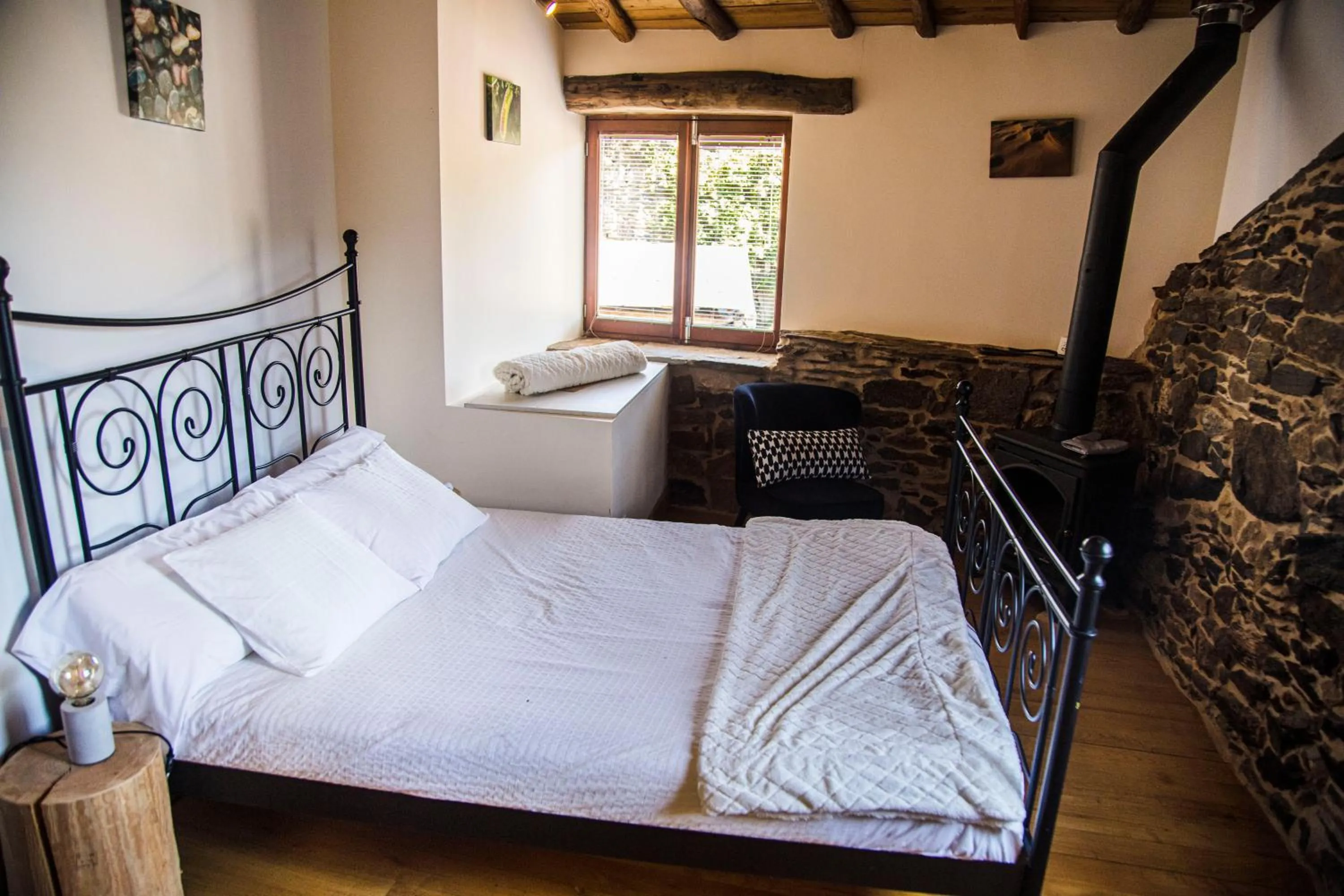 Bed in Cabo Do Mundo Casa Rural